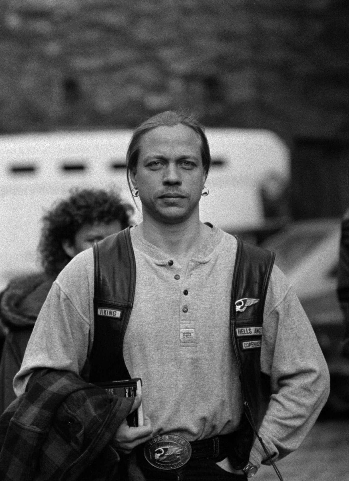 Hells Angels rocker Jens Peter Kristensen, også kaldet Smukke Jens. Foto: Mogens Flindt.