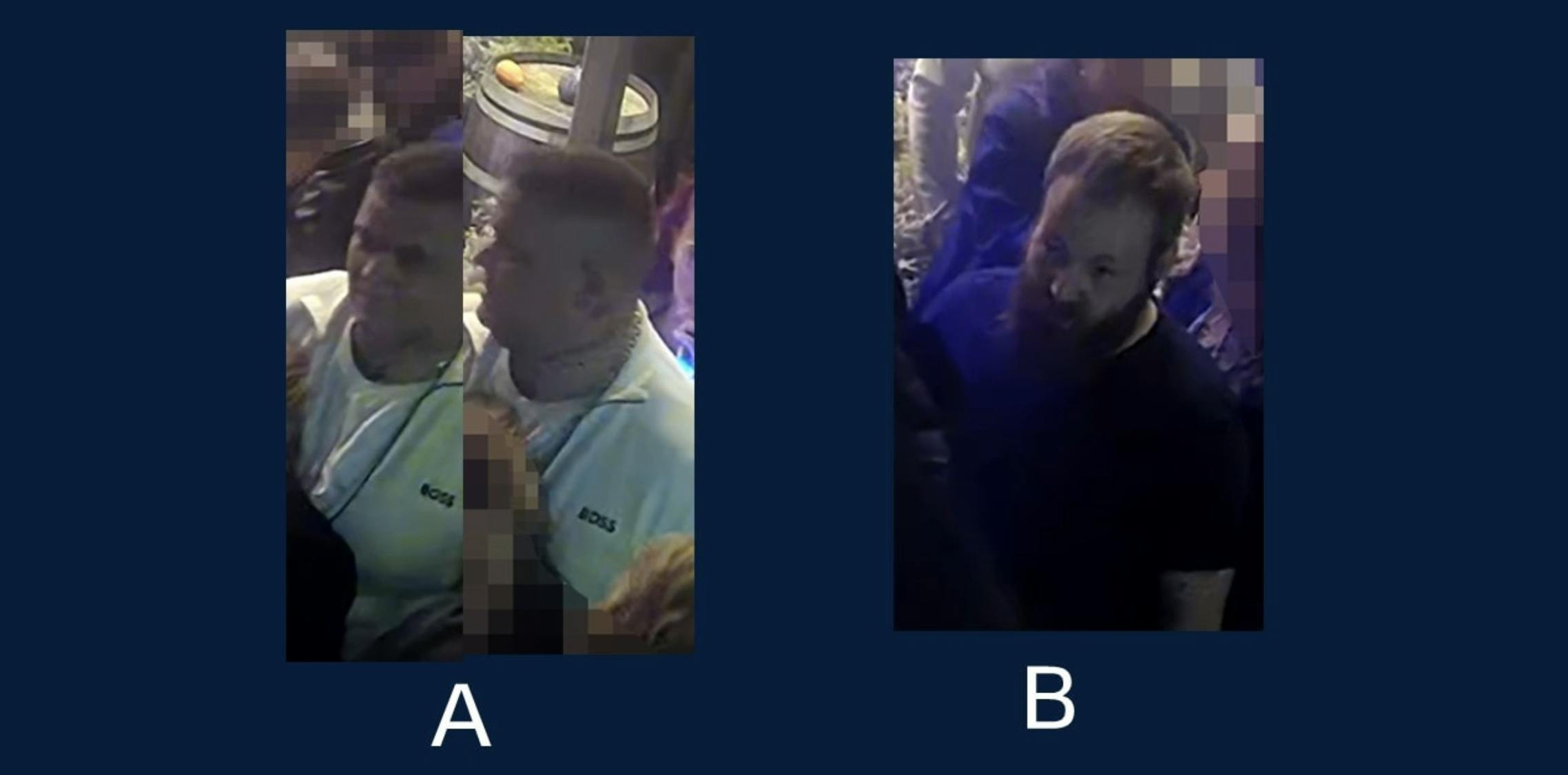 Her er de to mænd, som politiet efterlyser.