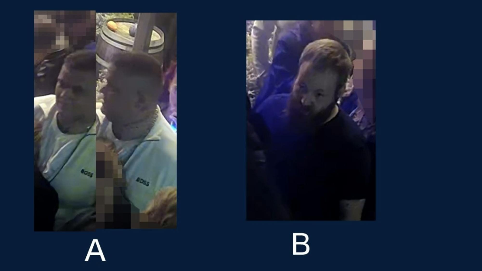 Her er de to mænd, som politiet efterlyser.