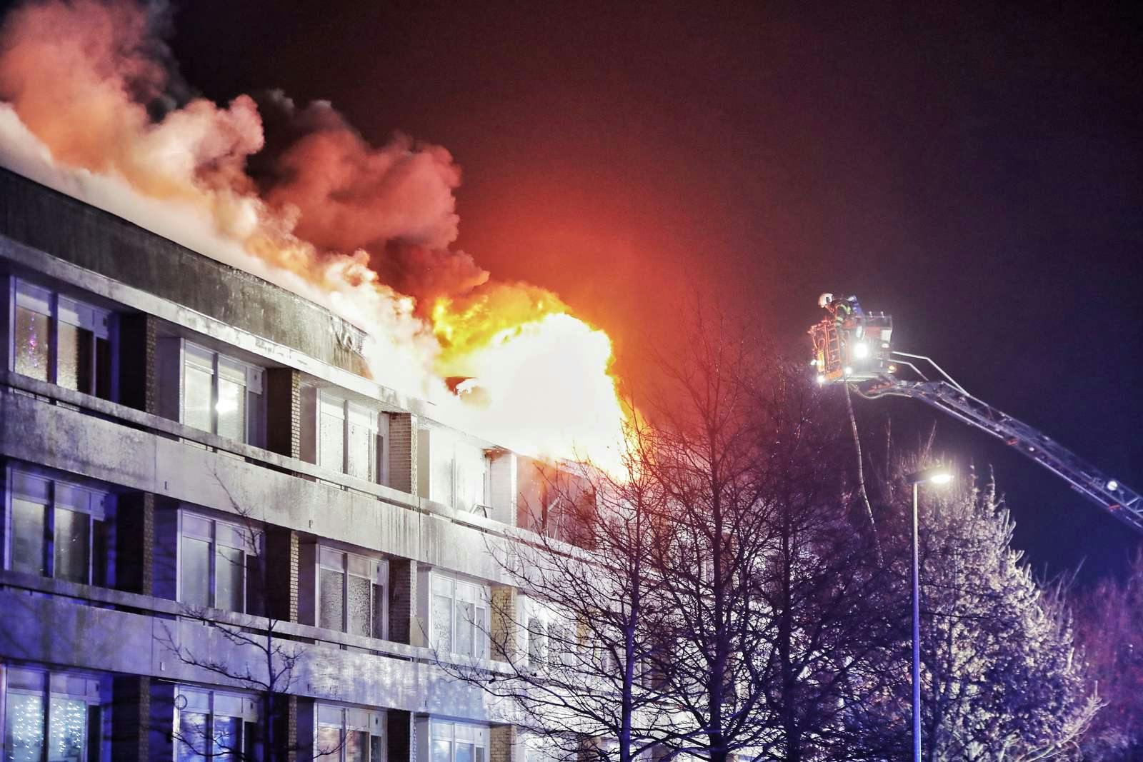 Branden er meget voldsom.