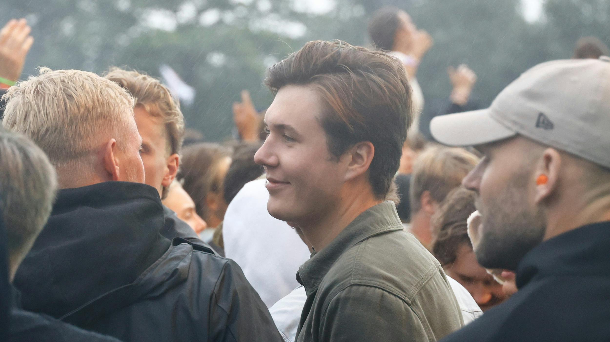 Det var tydeligt at se på  Christian , at han nød at blive taget under vingerne af fodboldlandsholdets sidste skanse.
