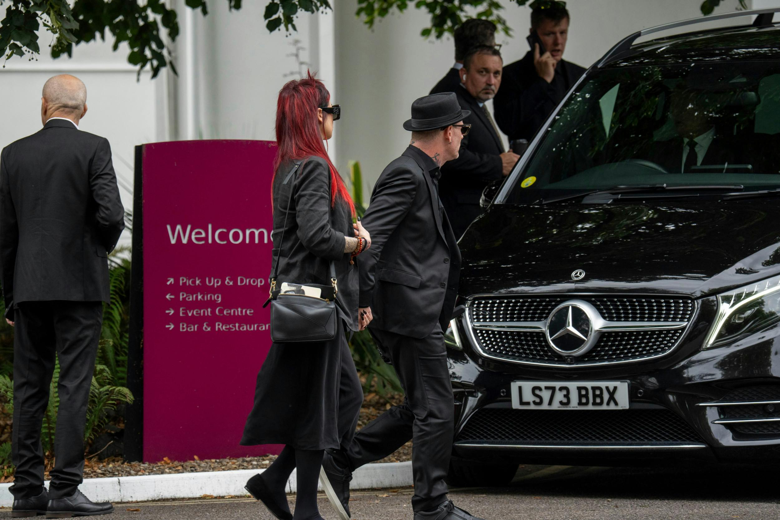 Slipknot-forsangeren Corey Taylor, 51, havde sin kone Alicia Dove, 40, med.