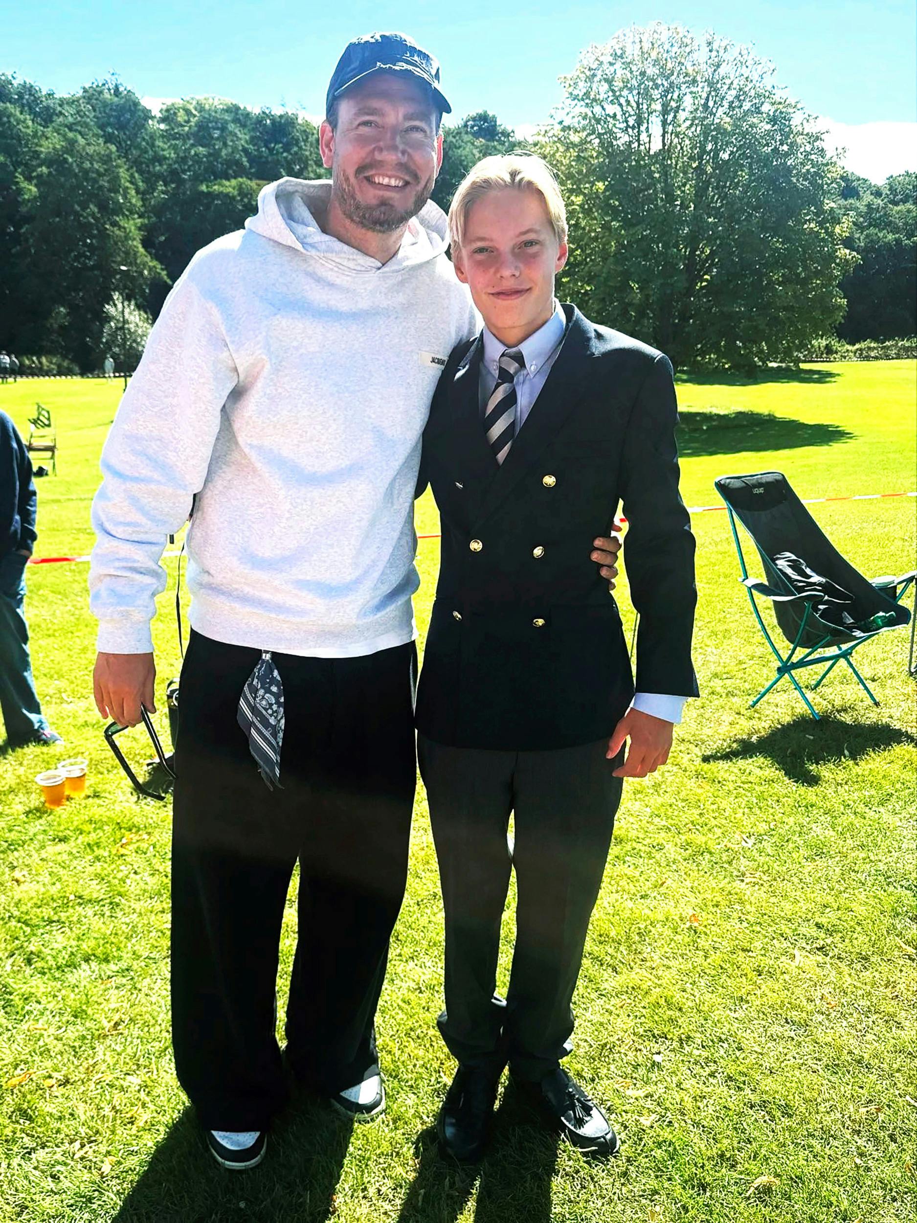 Nicklas Bendtner, 37, og Caroline fik Nicholas sammen i den korte tid, de var et par.