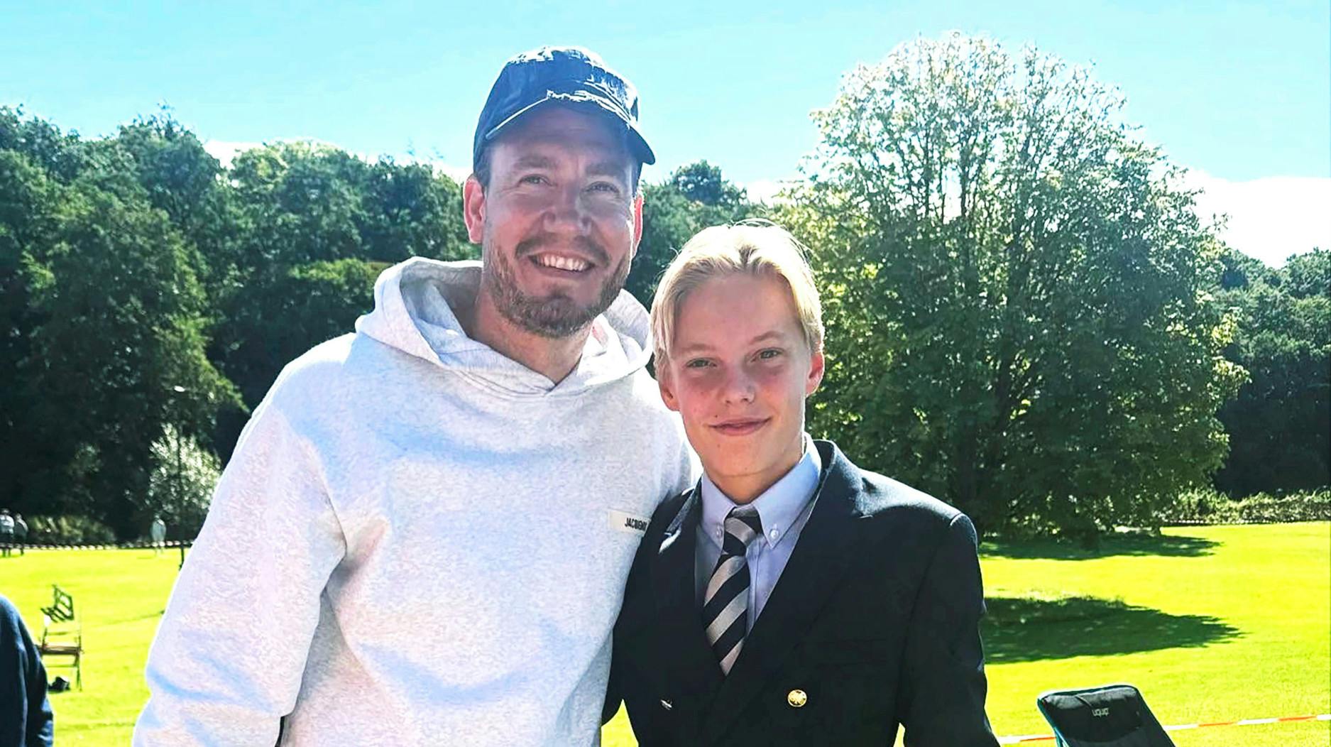 Nicklas Bendtner, 37, og Caroline fik Nicholas sammen i den korte tid, de var et par.