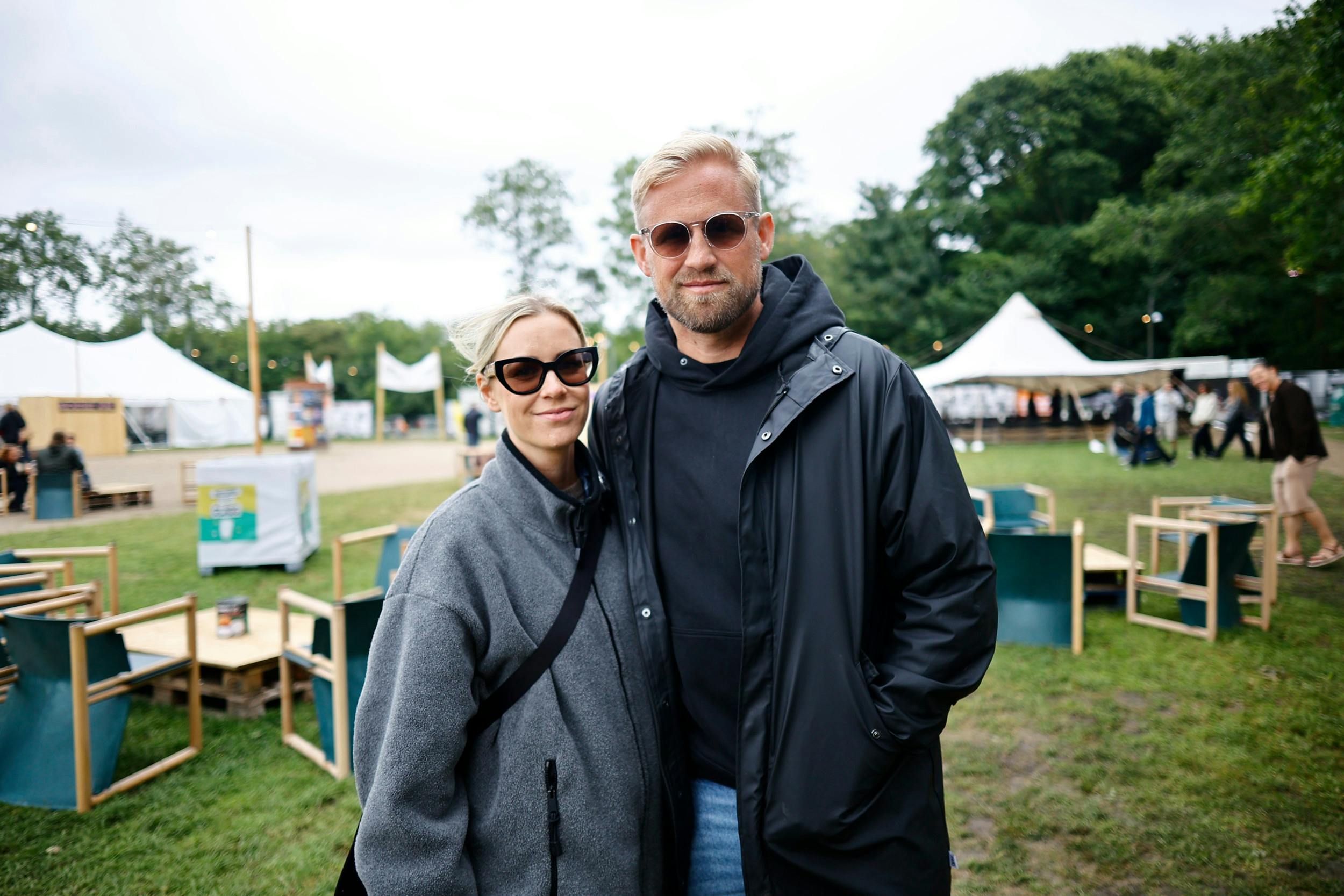 Sommeren blev blandt andet tilbragt i Danmark sammen med fru Stine, 40, der blandt andet fik en svingom på Roskilde Festival.