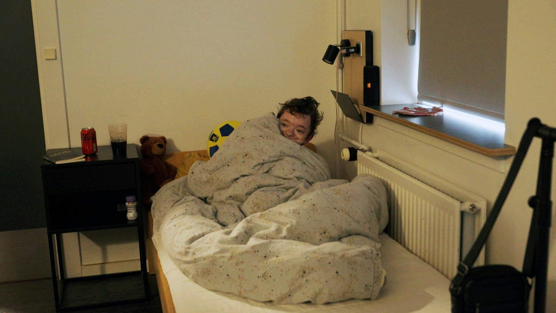På efterskolen har Piet fået en helt ny hverdag.