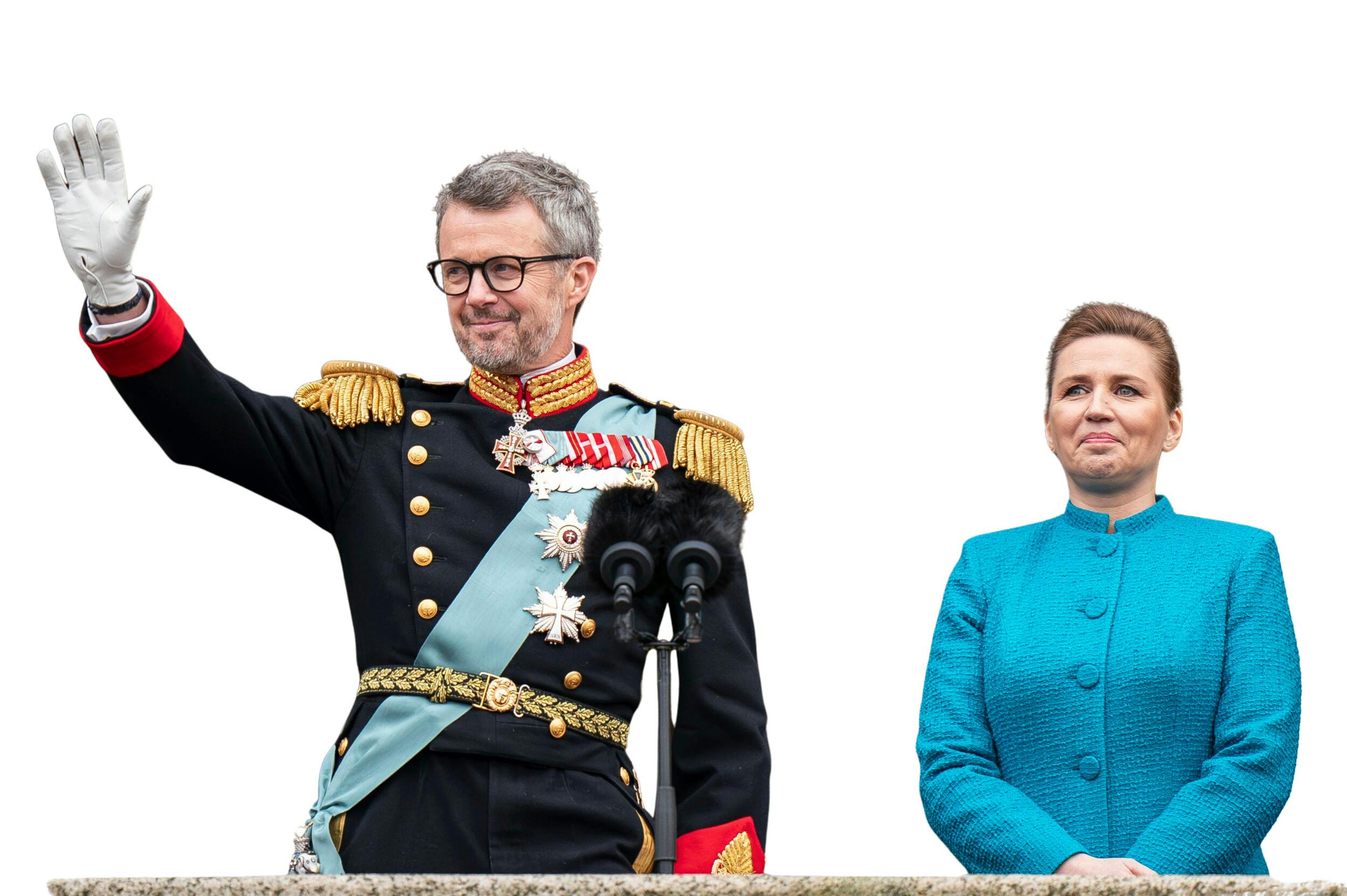 Kong Frederik og  Mette   Frederiksen , 47, har haft et tæt parløb, siden han i februar 2024 overtog tronen. 