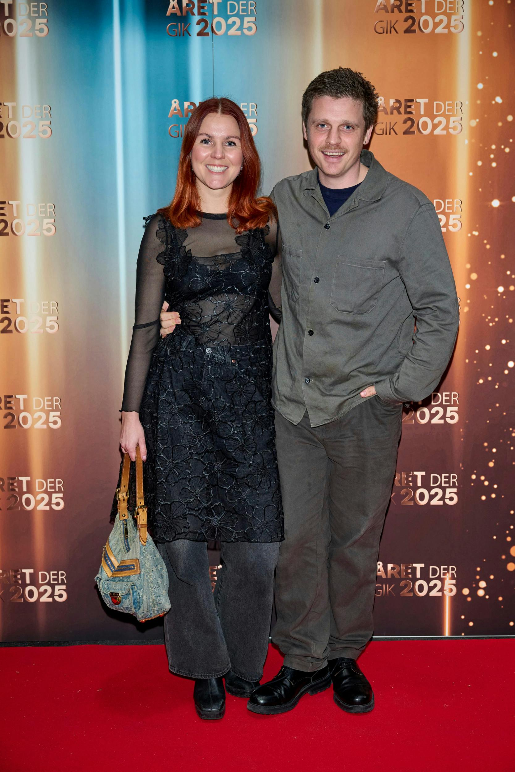 Parret ved ”Året der gik 2025” i DR Koncerthuset forleden – og man må sige, at 2025 var et mindeværdigt år for Amalie og Otto.