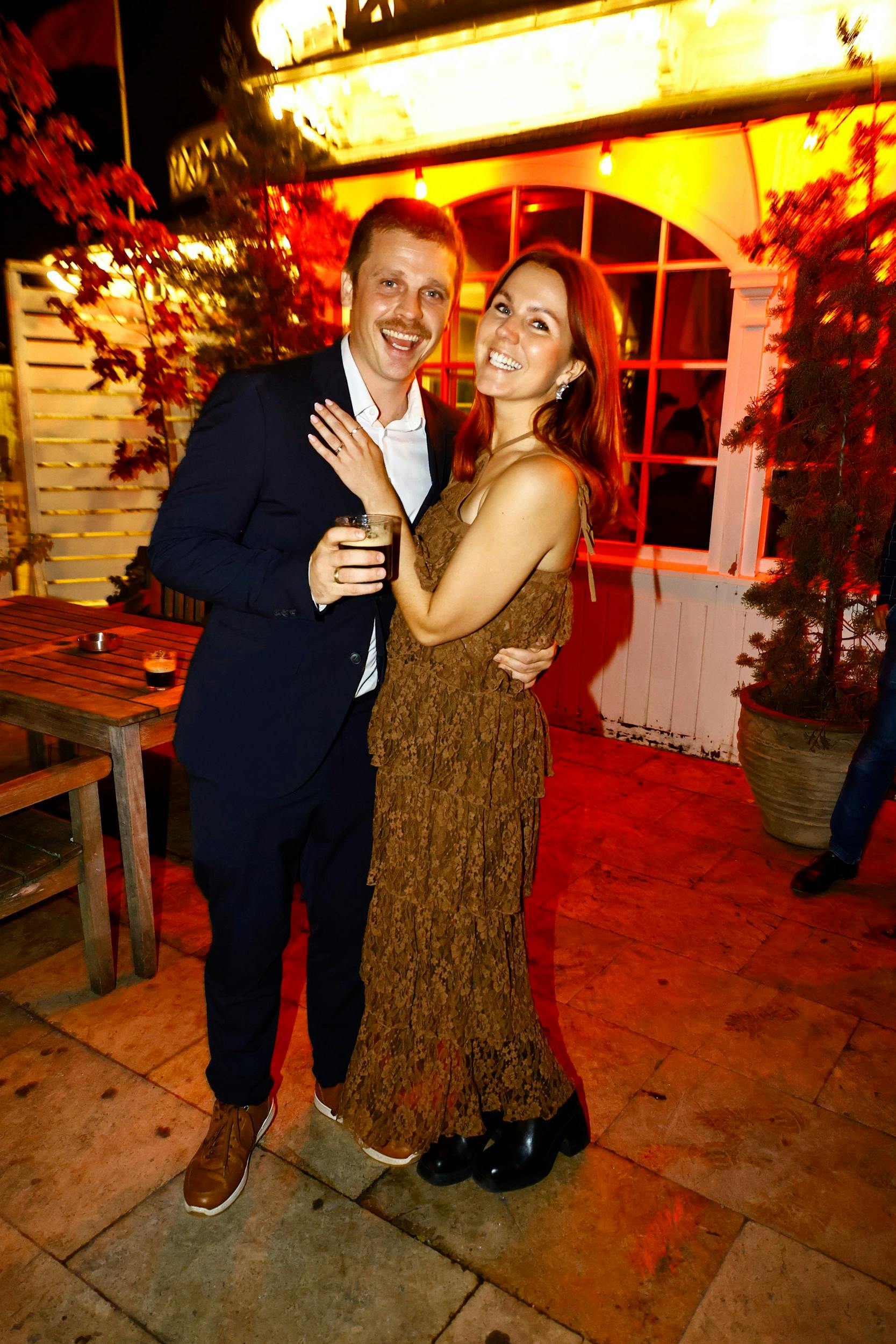 Smilene var brede, da ”Gift ved første blik” var slut, og parret nu ikke længere skulle holde forholdet hemmeligt.