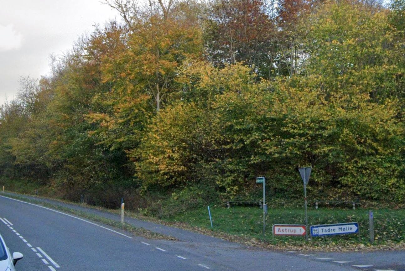 Hjernelægen døde på bakken her – mellem Roskilde og Holbæk.