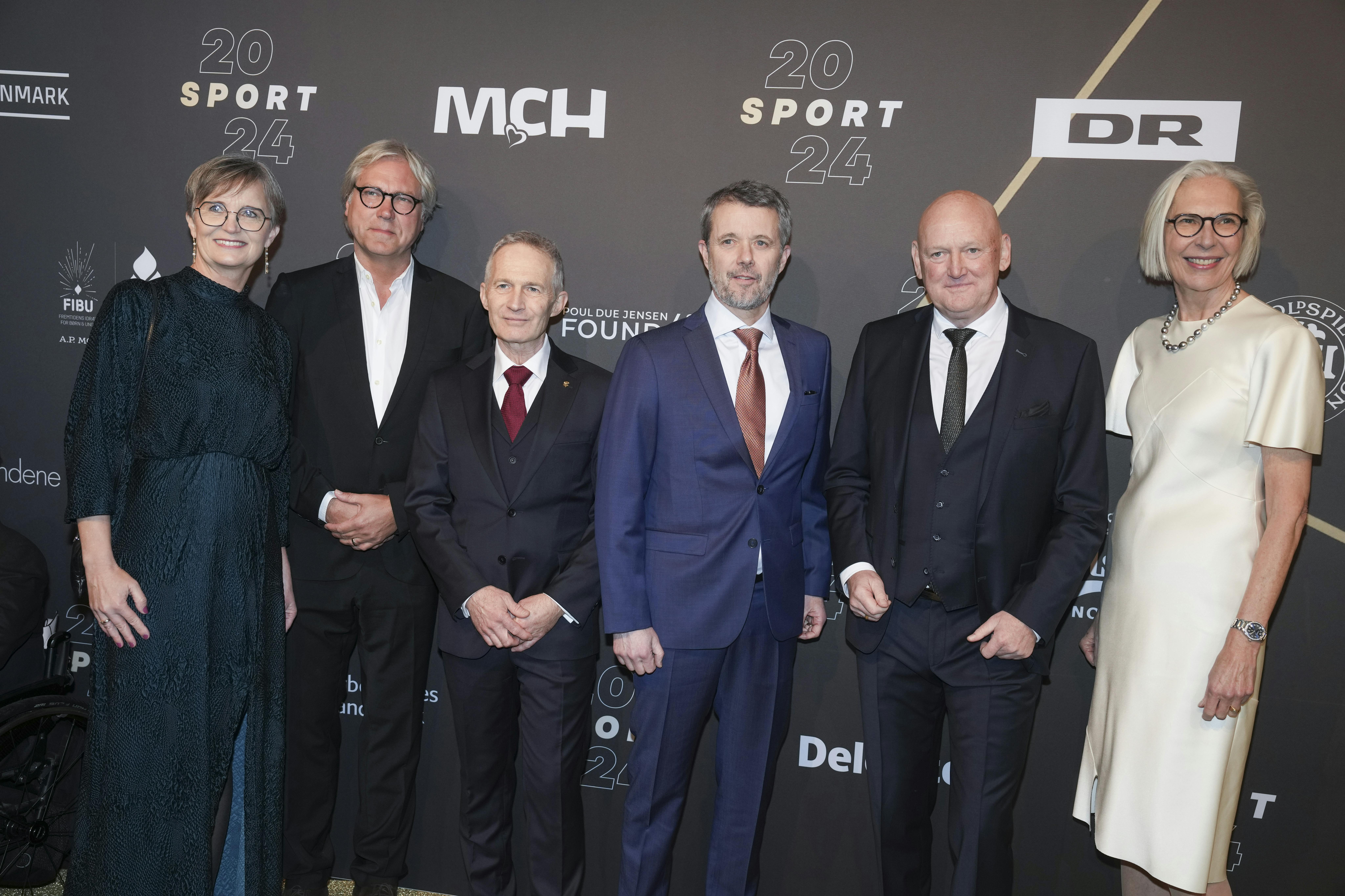 Sådan så det ud sidste år, da kong Frederik dukkede op på den røde løber til "Sport 2024".