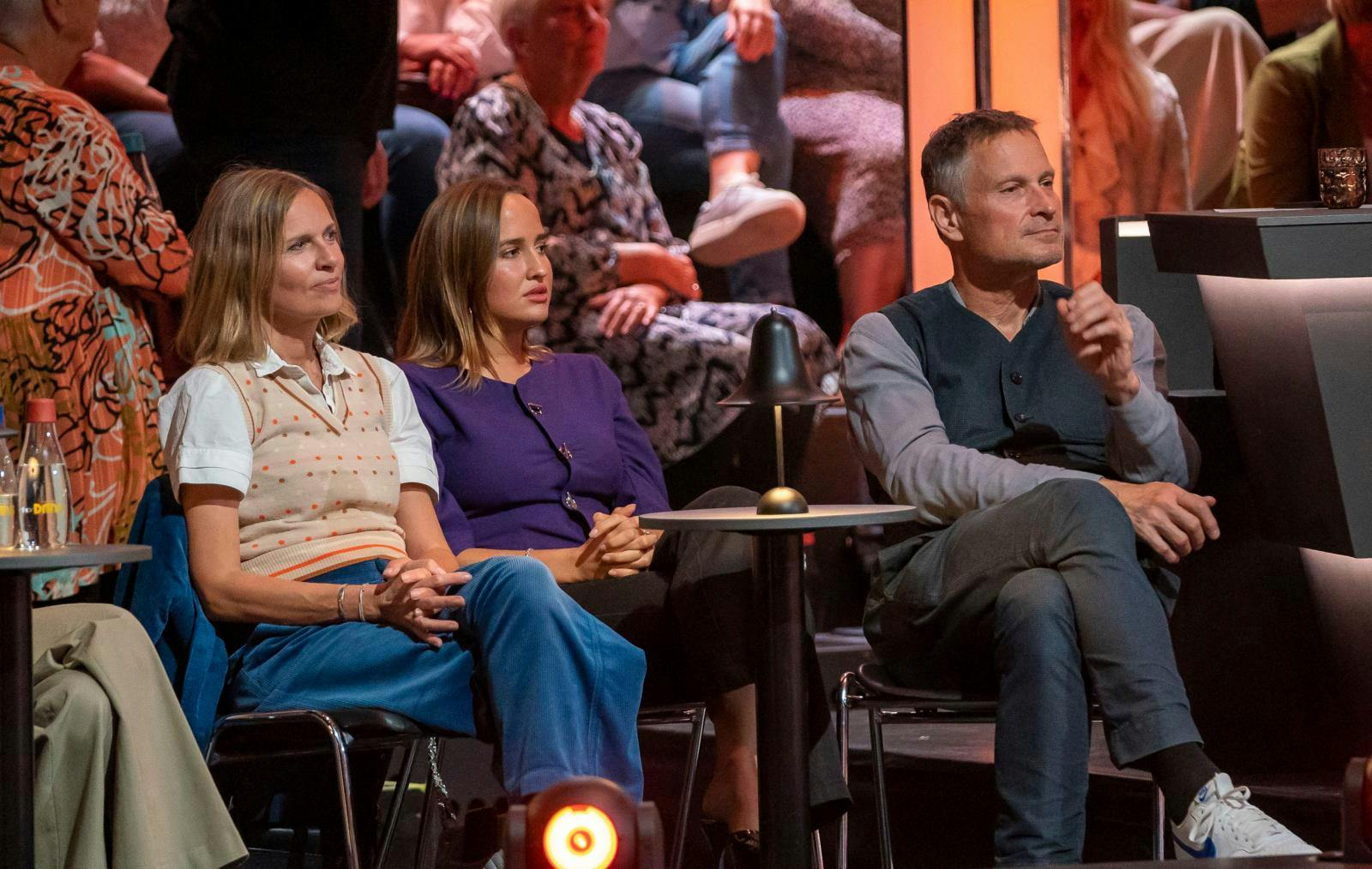 Mor, datter og far var naturligvis ved Dulfis side i "Vild med dans". Fra venstre er det Christina, Elvira og Claus Meyer.