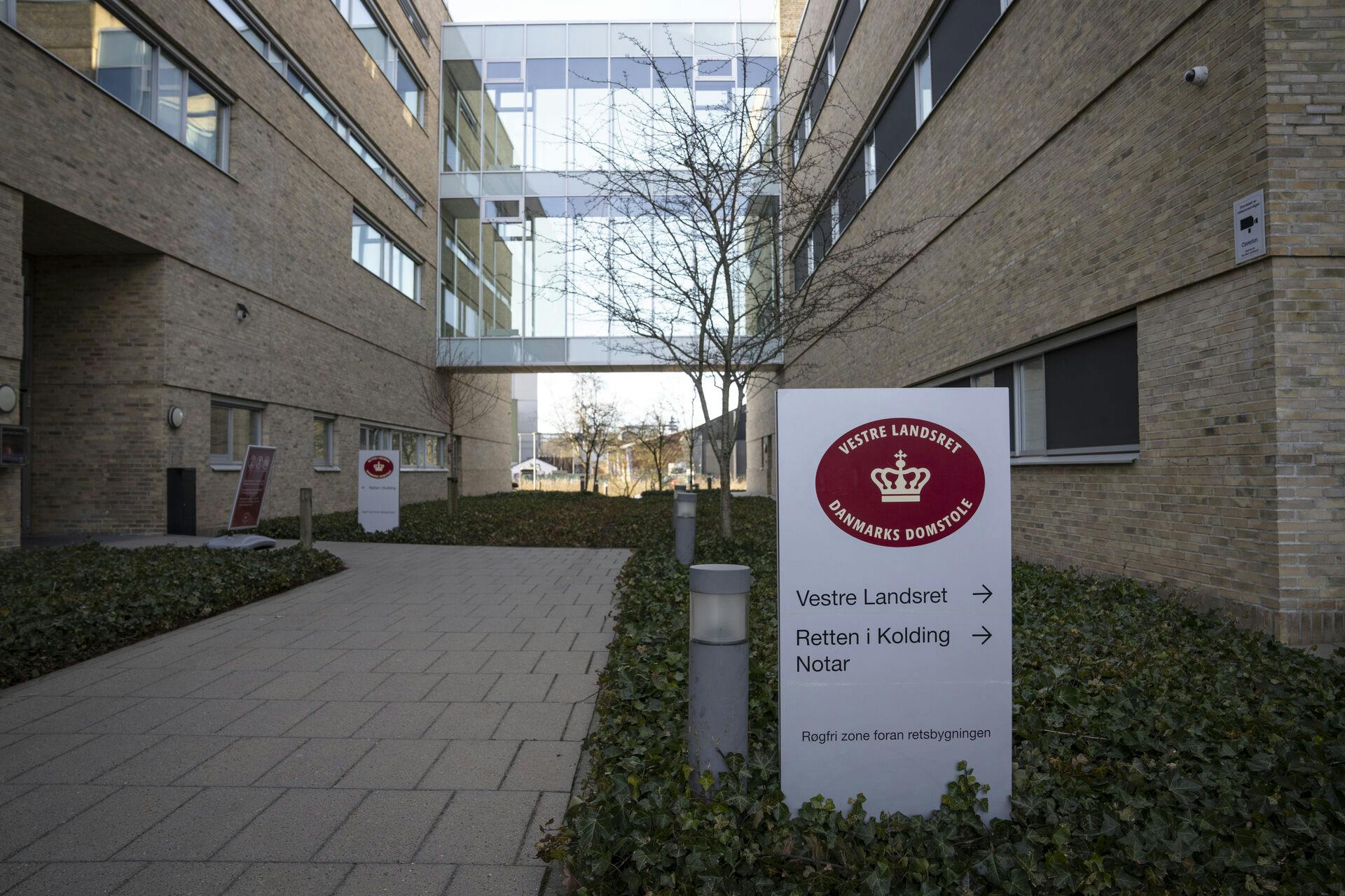 Retten i Kolding mandag den 17. marts 2025. Retten i Kolding er Danmarks 3. største blandt de 24 byretter. Retskredsen har ca. 290.000 indbyggere og omfatter Billund, Fredericia, Kolding og Vejle kommuner