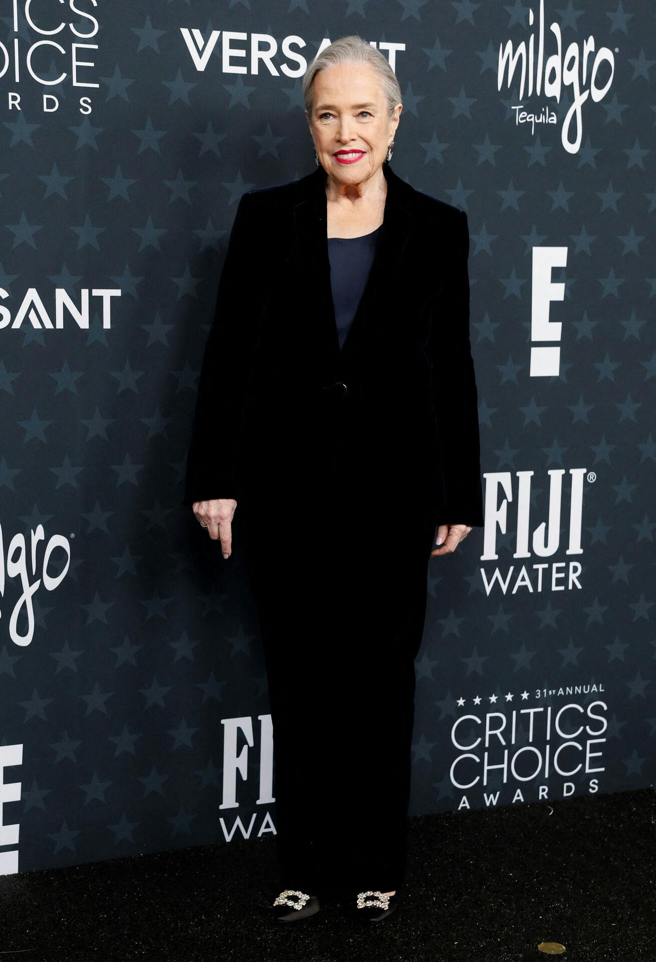 Kathy Bates attends the 31st Annual Critics Choice Awards in Santa Monica, California, U.S., January 4, 2026. REUTERS/Caroline Brehman