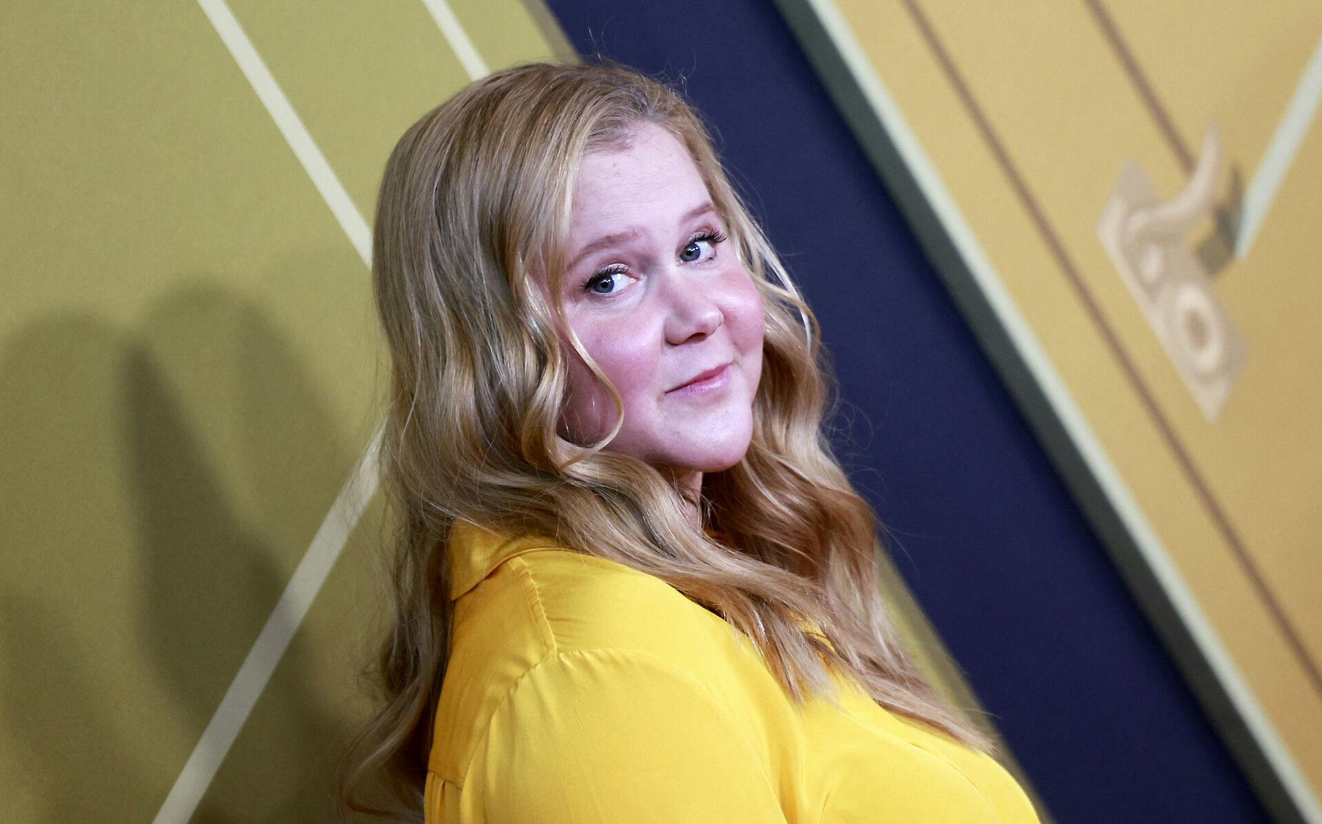 US actress Amy Schumer arrives to the premiere of "Only Murders in the Building" season 2 at the Directors Guild of America in Los Angeles, California on June 27, 2022. Michael Tran / AFP