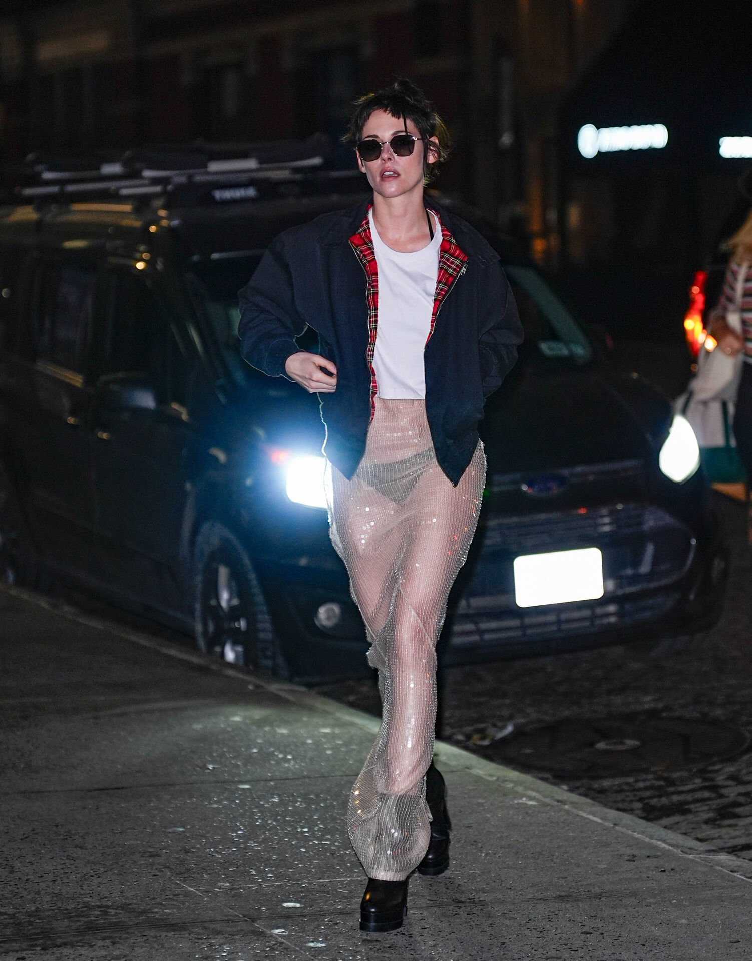 Kristen Stewart is seen on January 5, 2026 in New York City, NY. (Photo by XNY/starmaxinc.com/Newscom/Sipa USA)