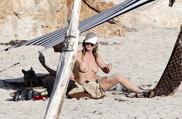 Radiant Heidi Klum shows off her in