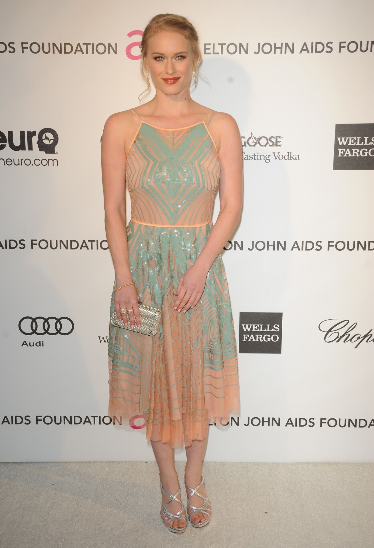 Actress Leven Rambin arrives for the 21st Annual Elton John AIDS Foundation's Oscar Viewing Party February 24, 2013 in Hollywood, California. AFP PHOTO / Mehdi TAAMALLAH