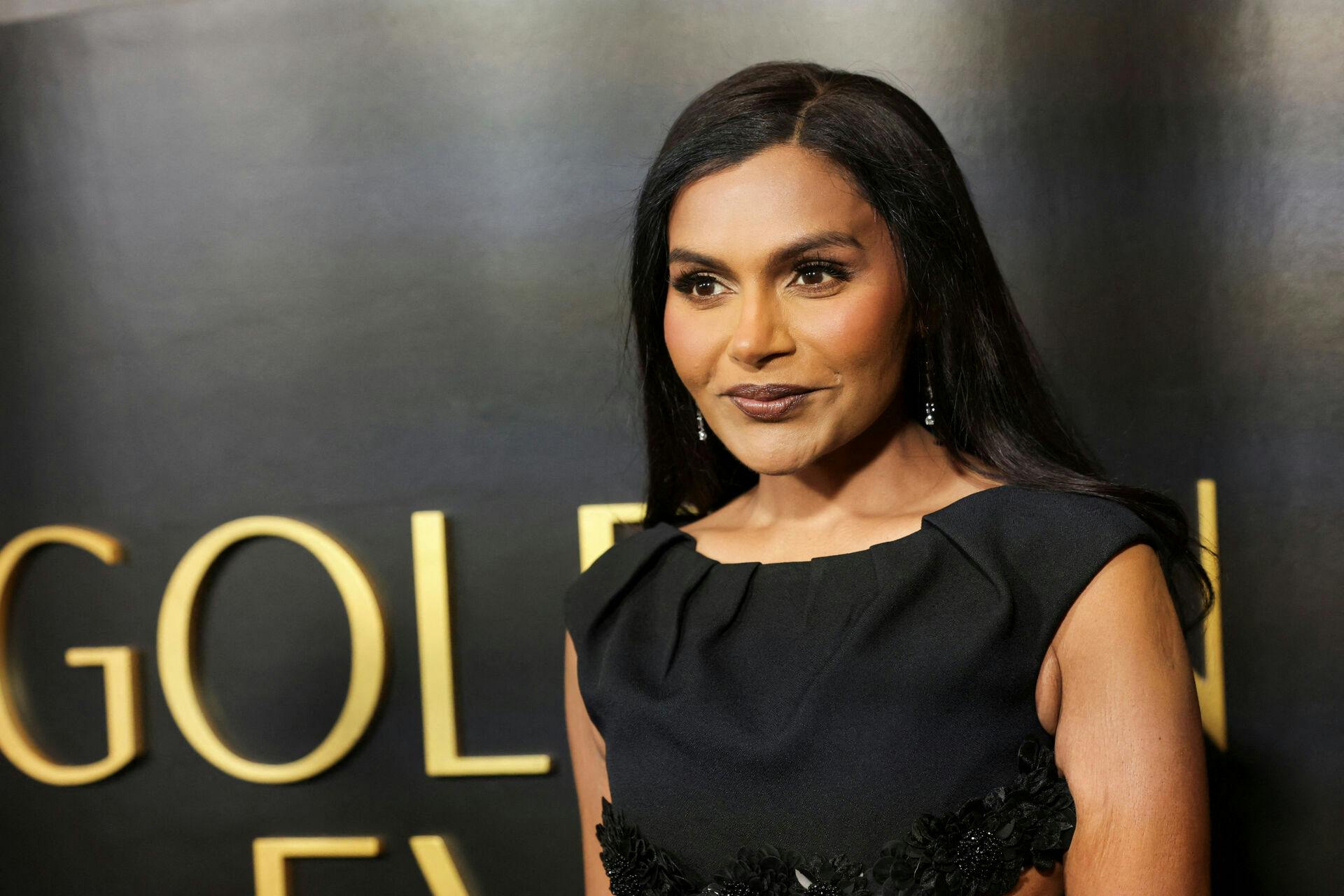 Mindy Kaling strålede på den røde løber til Golden Eve-arrangementet i Hollywood.