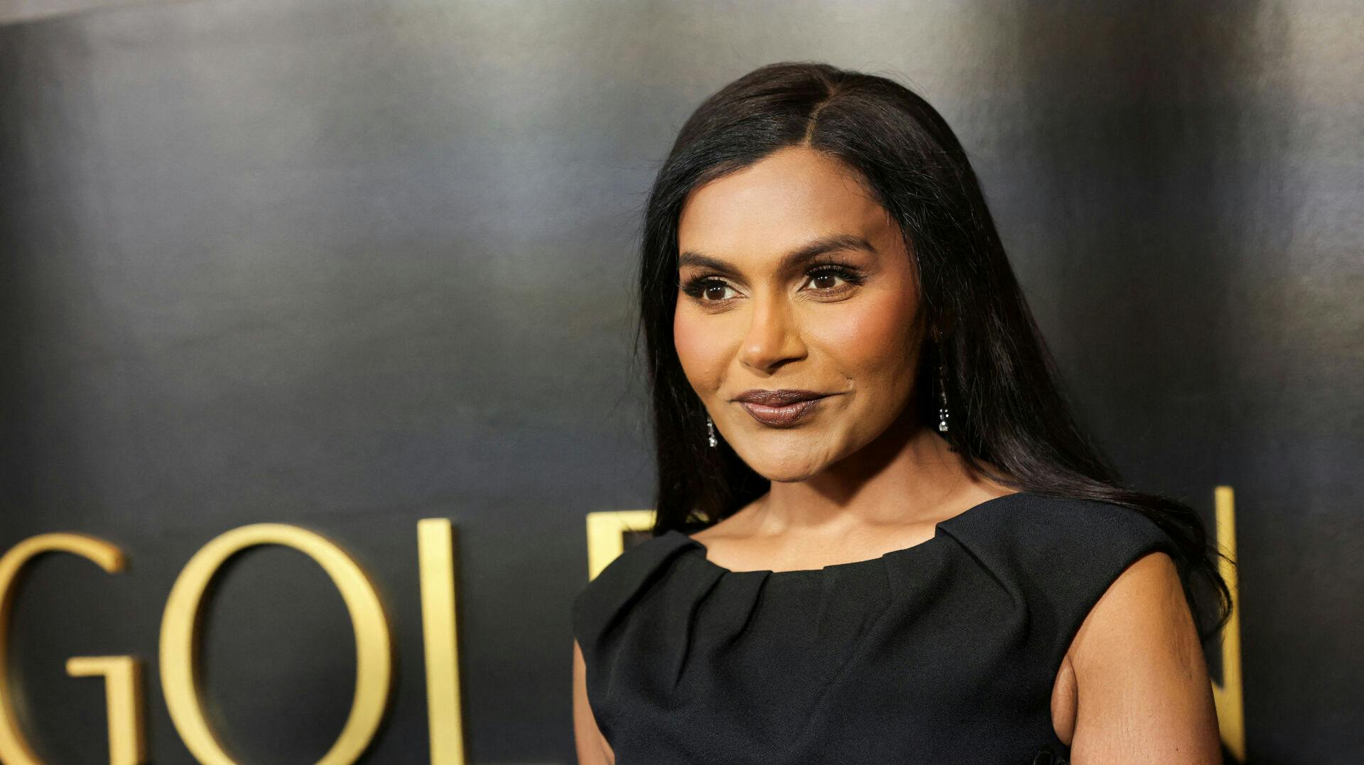 Mindy Kaling strålede på den røde løber til Golden Eve-arrangementet i Hollywood.