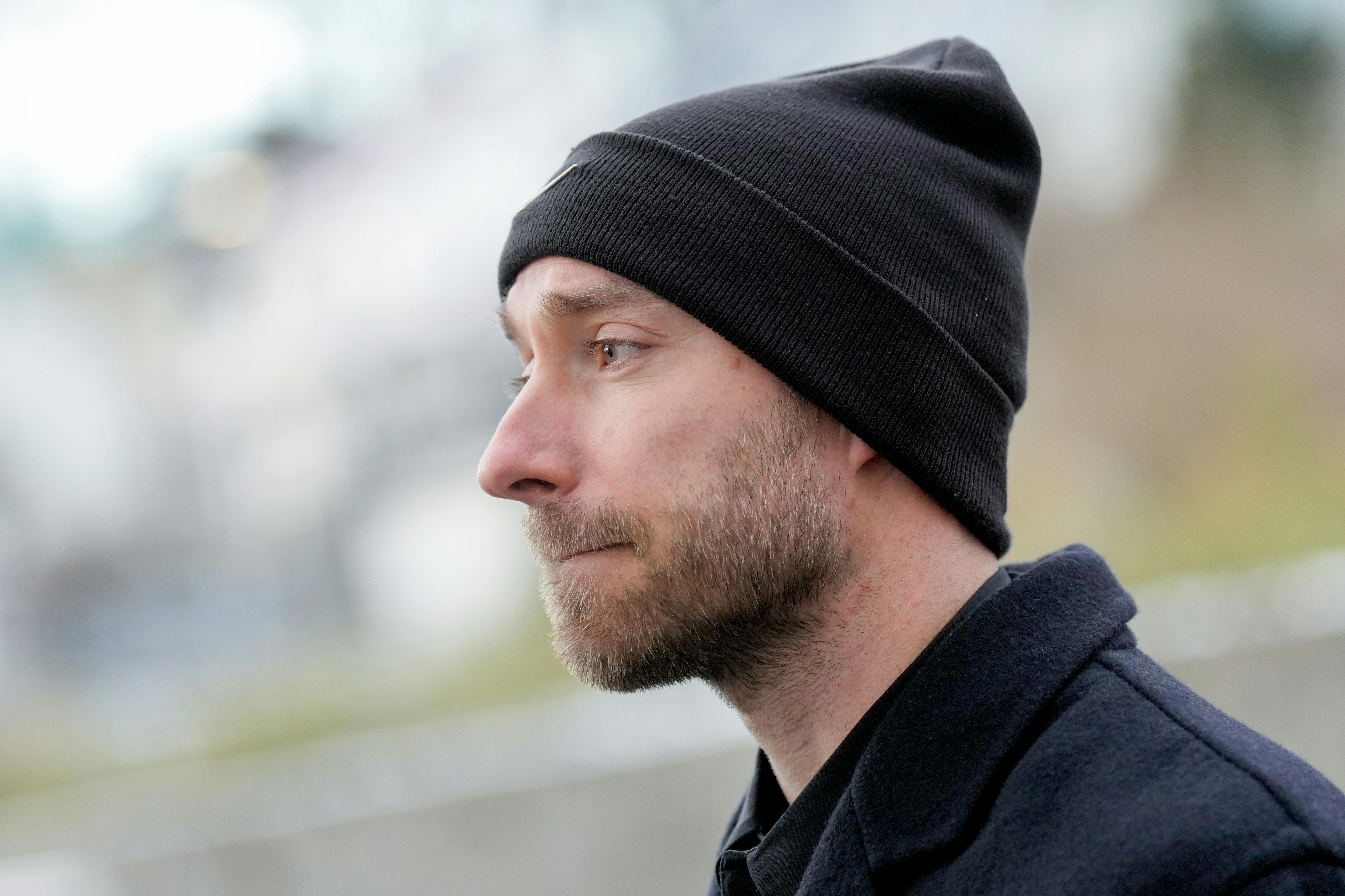 Molde 20260108. Former Manchester United player and Danish national team player Christian Eriksen attends the funeral of Åge Hareide in Molde Cathedral. The former football player and coach died on December 18, 2025, aged 72. Photo: Fredrik Varfjell / NTB