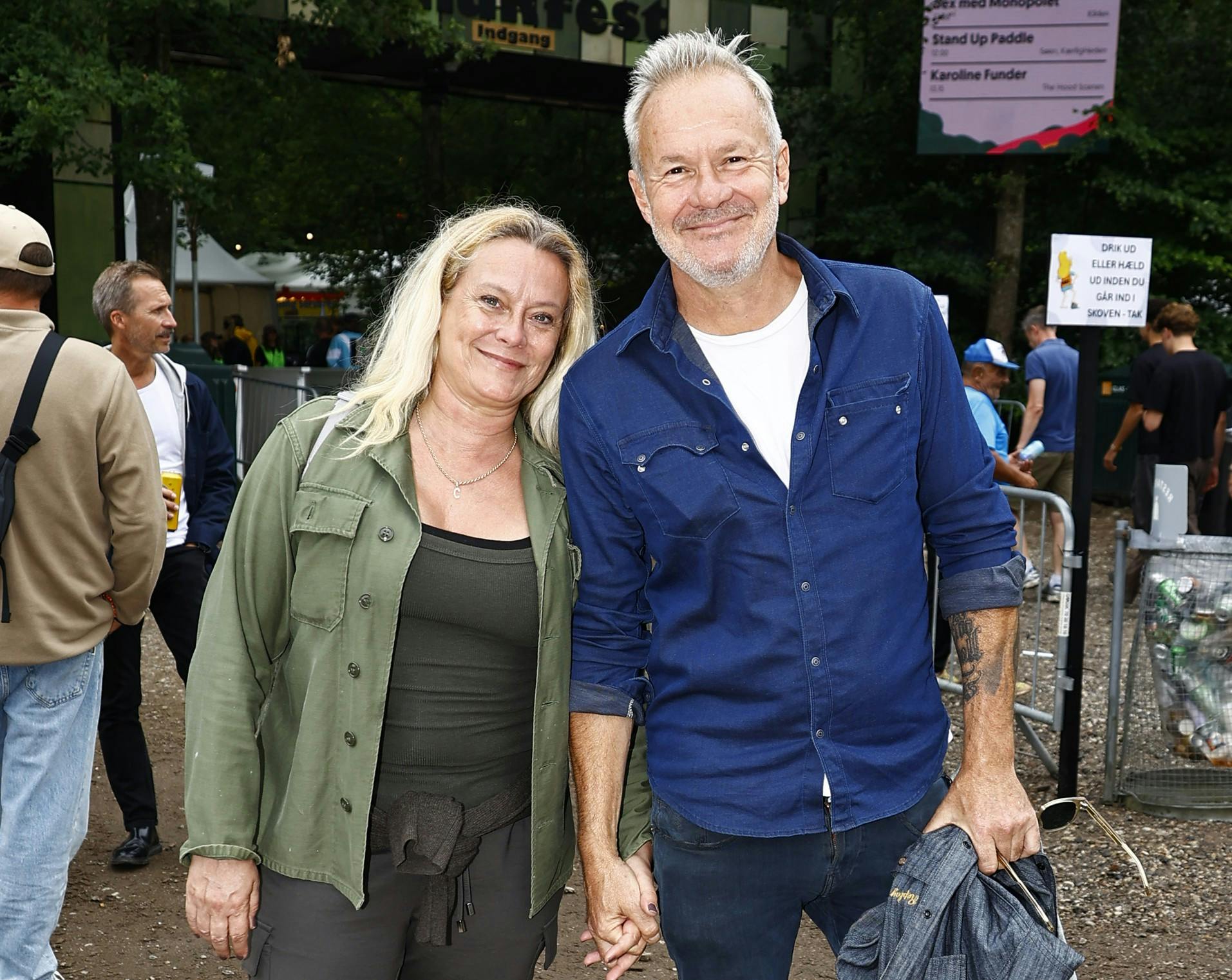 Charlotte og Dan Rachlin har været gift i over 25 år. Her ses de sammen på sidste års Smukfest.