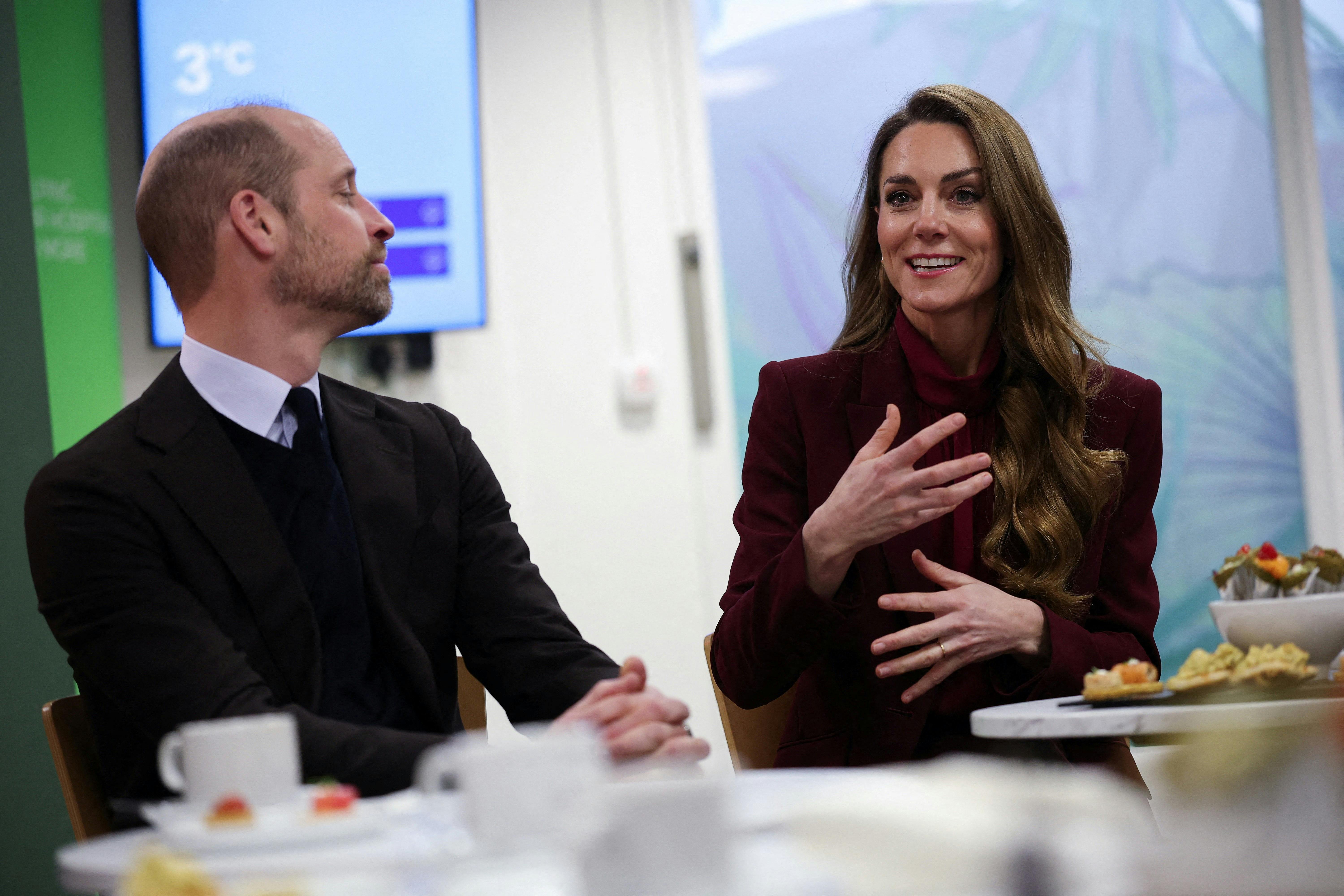 Britain's Prince William, Prince of Wales and Catherine, Princess of Wales meet healthcare staff during a visit to Charing Cross Hospital, in London, Britain, January 8, 2026. 08 Jan 2026 Pictured: Royal visit to Charing Cross Hospital. Photo credit: Camera Press / MEGA TheMegaAgency.com sales@mega.global (Mega Agency TagID: MEGA1405851_029.jpg) [Photo via Mega Agency]