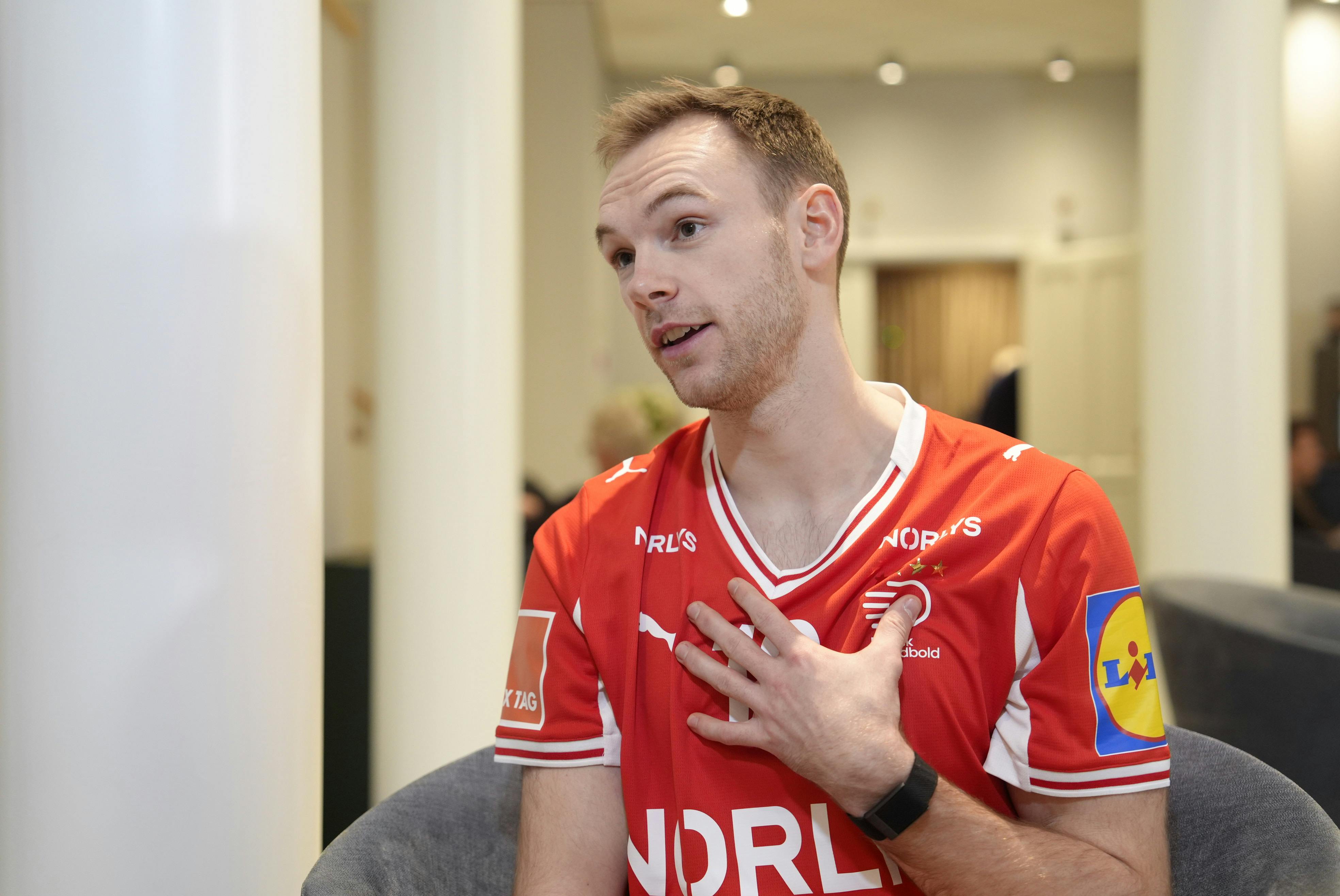 Mathias Gidsel fortæller om særlig samtale med landstræner Nikolaj Jacobsen. 