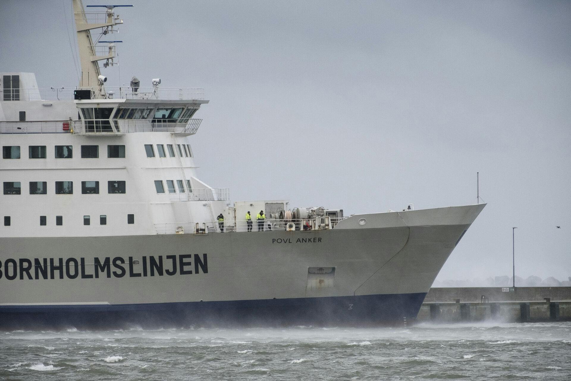 Det voldsomme vejr satte en stoppper for færgen for Bornholm, og derfor måtte passsagerer blandt andet sove i bilerne. 