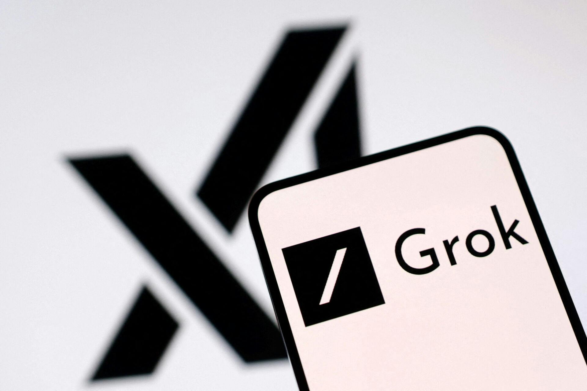 xAI and Grok logos are seen in this illustration taken, February 16, 2025. REUTERS/Dado Ruvic/Illustration