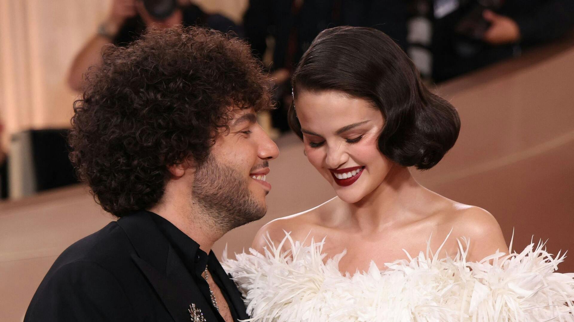 TOPSHOT - US musician Benny Blanco and US actress S