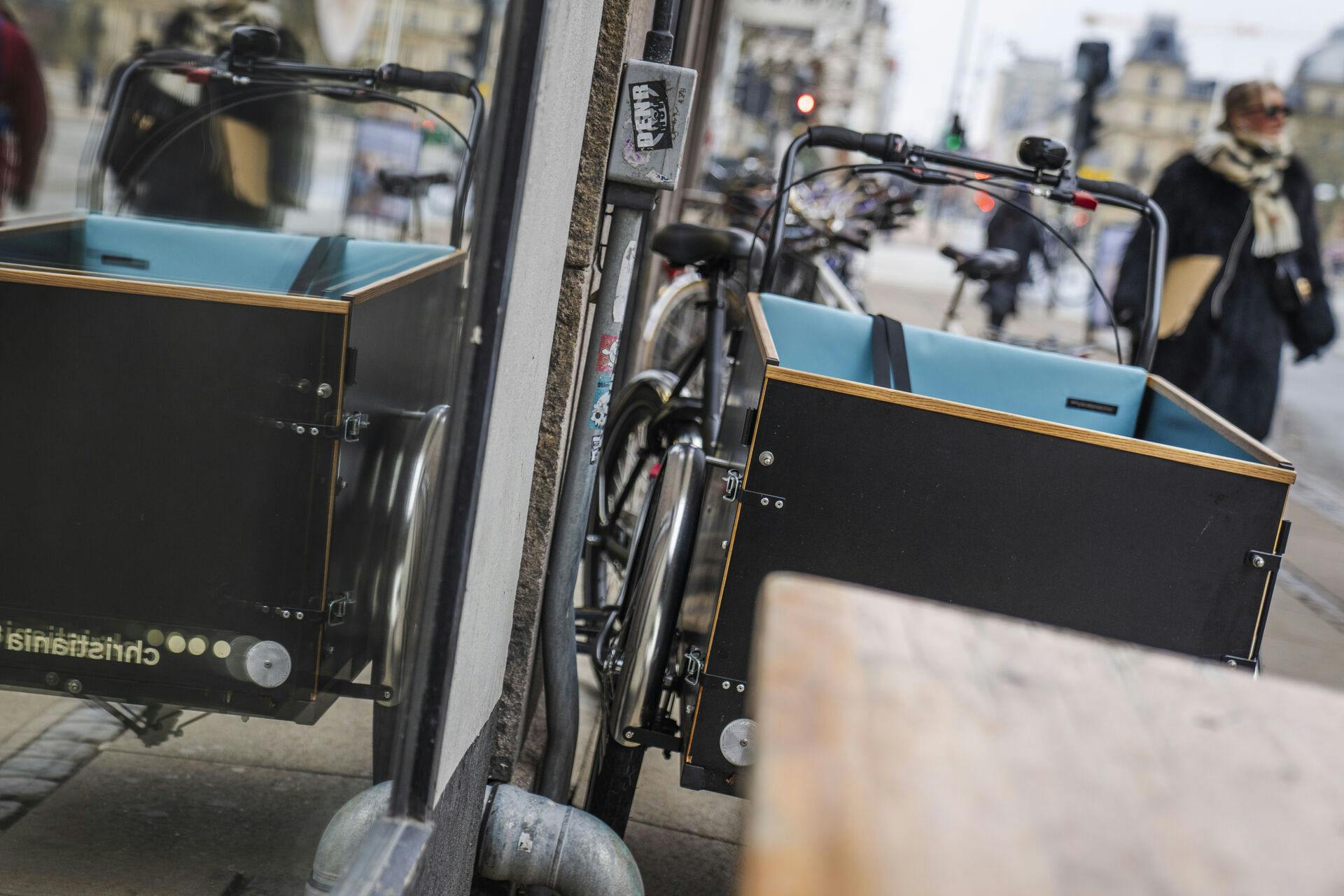 Ladcykel på Nørregade i København, mandag den 27. november 2023. (Foto: Thomas Traasdahl/Ritzau Scanpix)