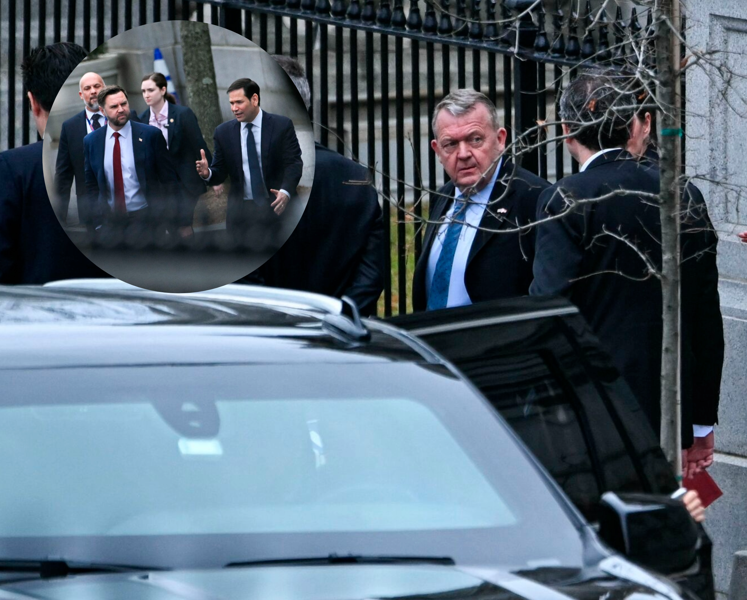 Møde i Washington afsluttet: Lars Løkke Rasmussen fanget smilende med ...