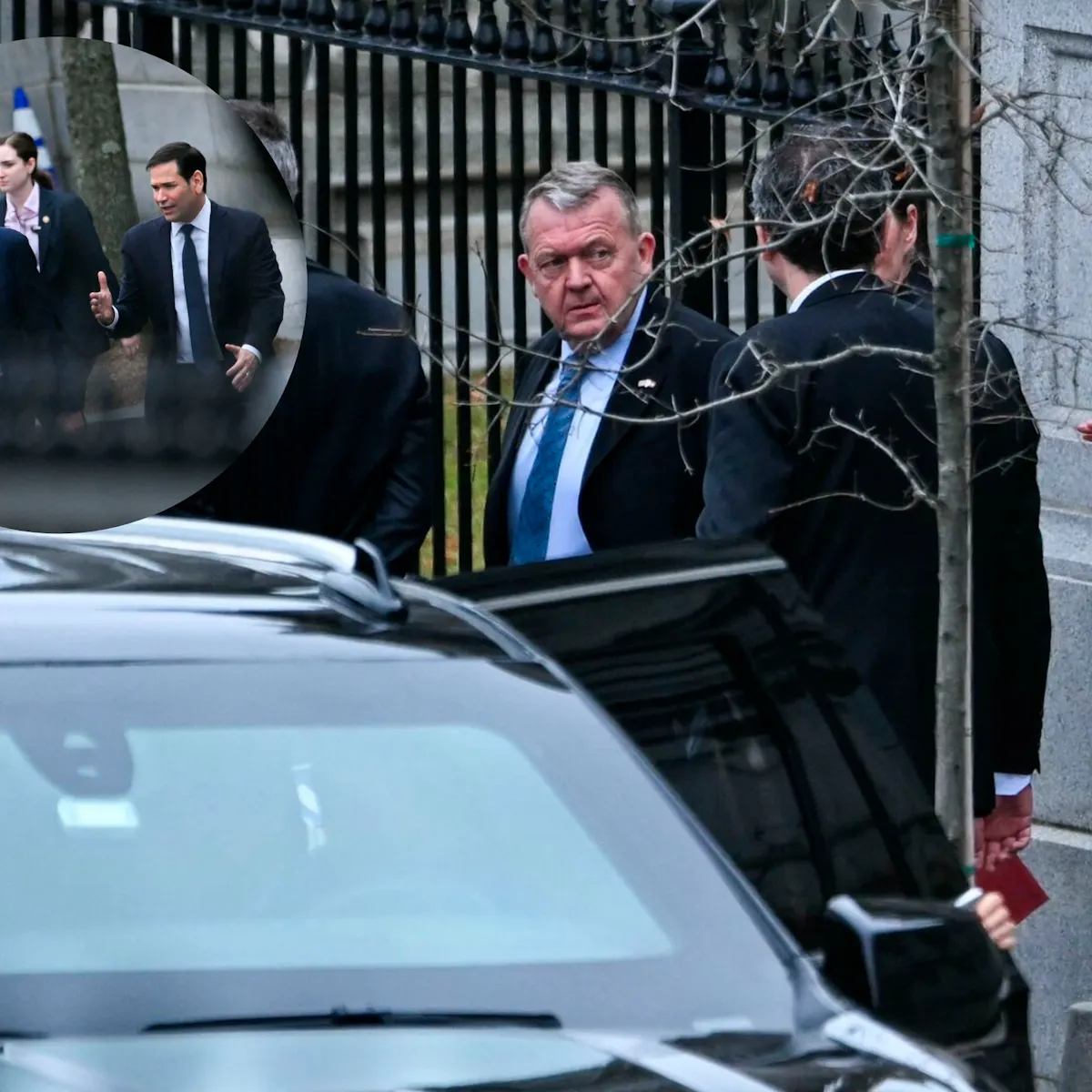 Møde i Washington afsluttet: Lars Løkke Rasmussen fanget smilende med ...