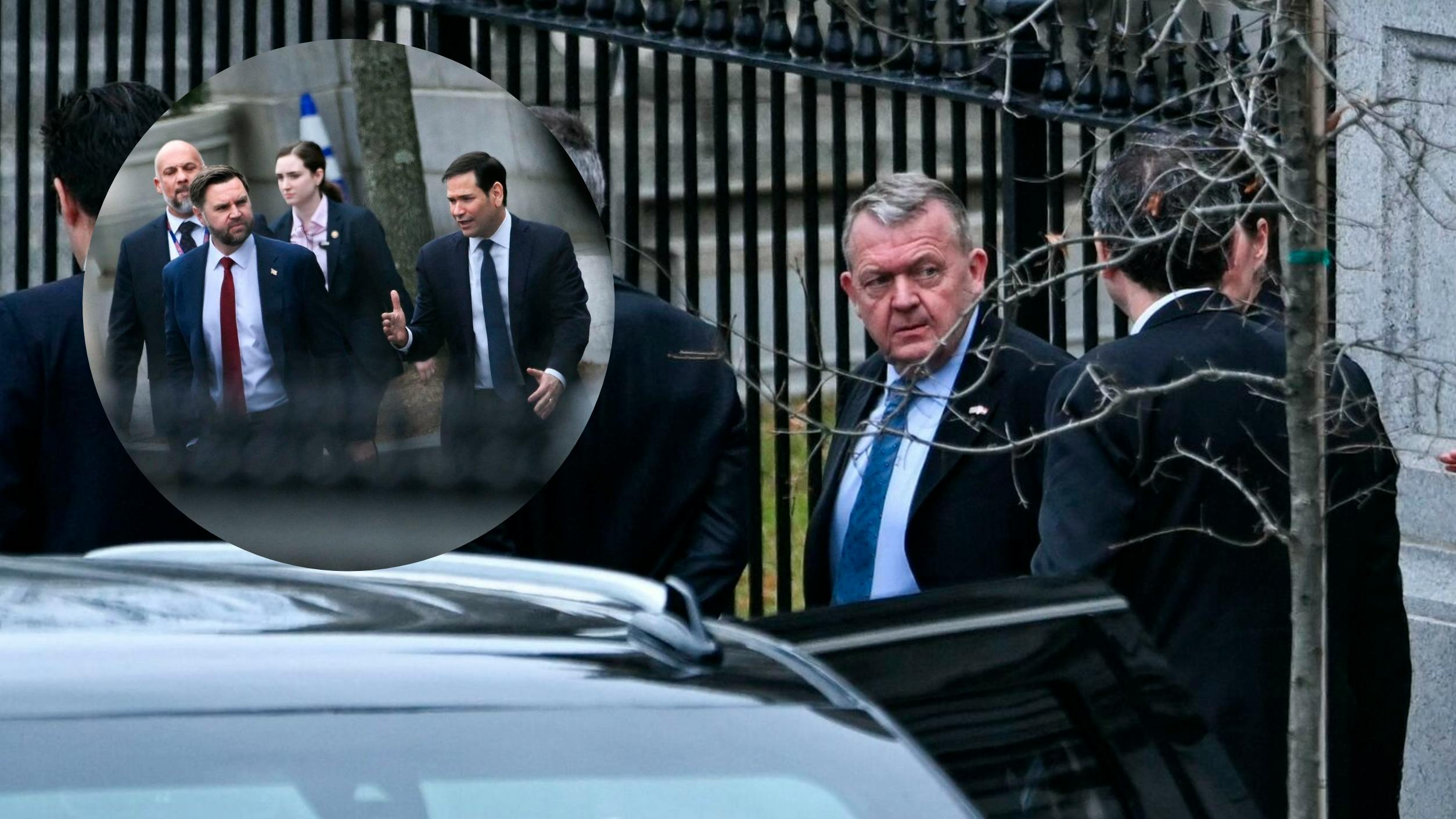 Lars Løkke Rasmussen og Vivian Motzfeldt var sammen med USA’s vicepræsident J.D. Vance og udenrigsminister Marco Rubio i 50 minutter, hvor de drøftede Grønlands rolle i Arktis.