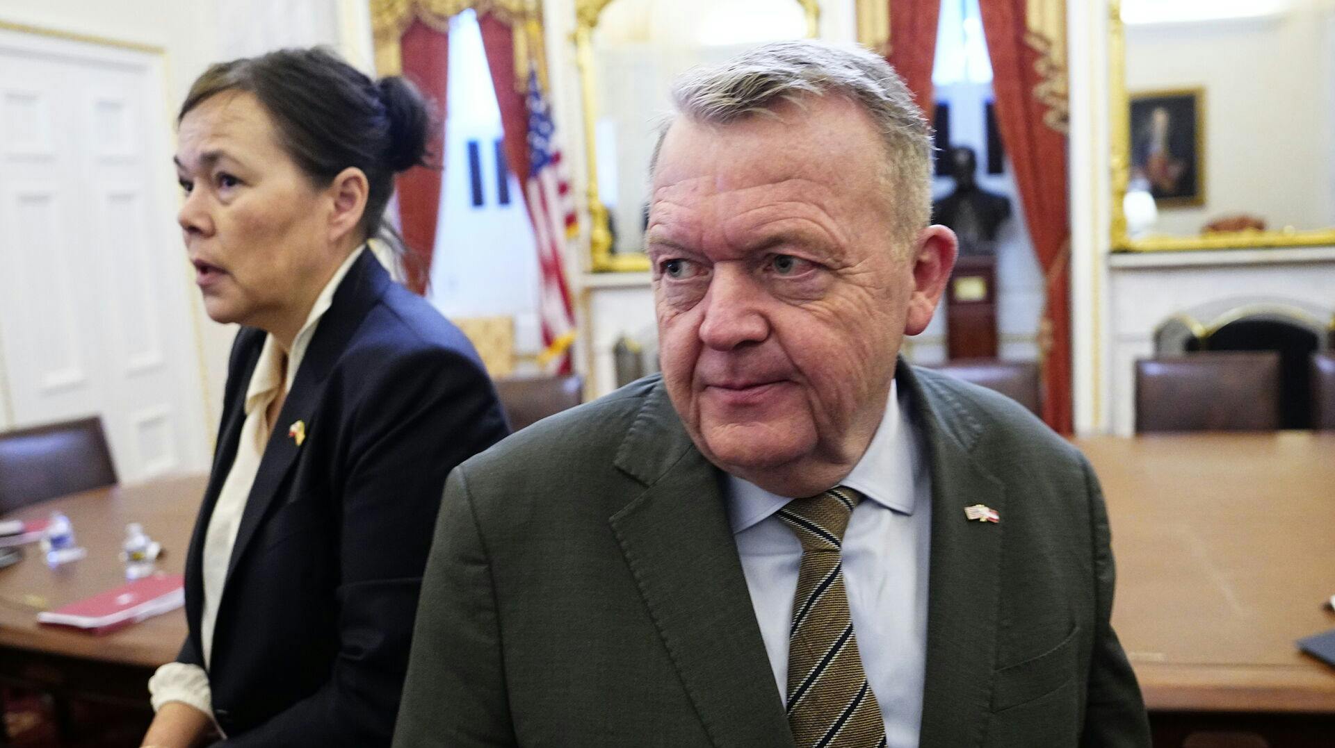 Udenrigsminister Lars Løkke Rasmussen og Vivian Motzfeldt mødes med den republikanske senator Rick Scott i Capitol Hill i Washington D.C., torsdag den 15. januar 2026.