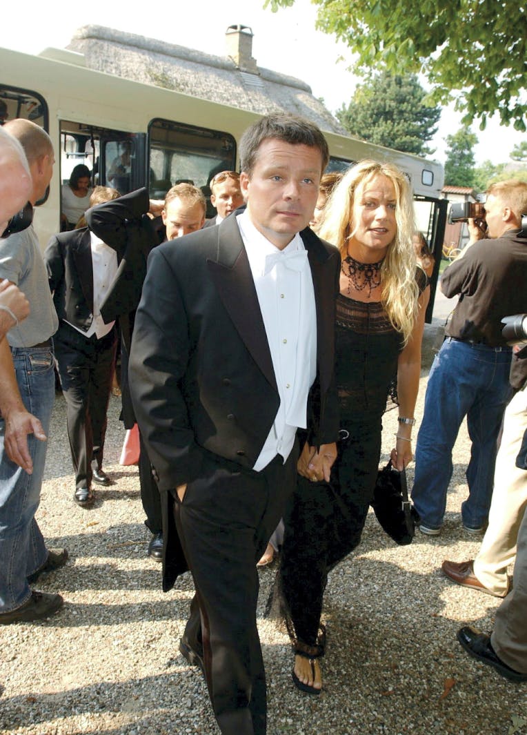 Da Jeppe Handwerk blev gift, deltog Marlene Juhl-Jørgensen og Peter Warnøe i bryllupsfesten - blandt andet sammen med Mary og Frederik.