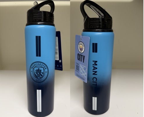 Drikkedunke med fodboldklublogoer på tilbagekaldes.