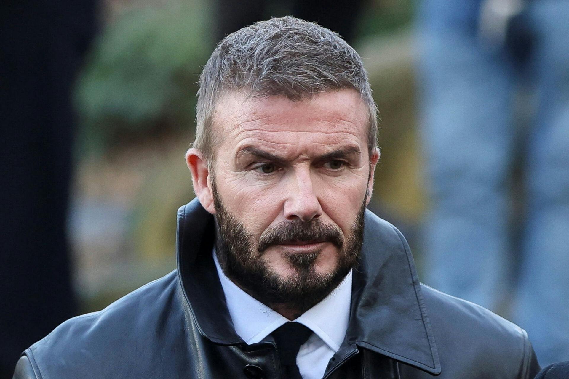 Former football player Sir David Beckham arrives to attend the funeral of Gary "Mani" Mounfield, former member of rock bands The Stone Roses and Primal Scream at Manchester Cathedral, in Manchester, Britain, December 22, 2025. REUTERS/Temilade Adelaja