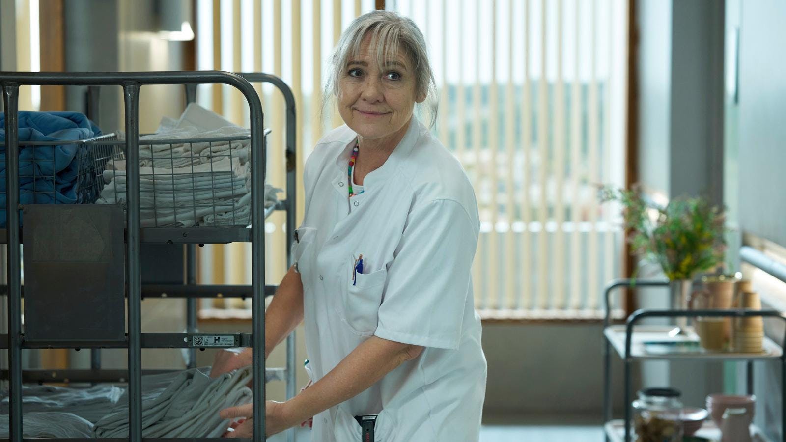 I ”Dag & nat” spiller Mette Horn SOSU-medarbejderen Trille.