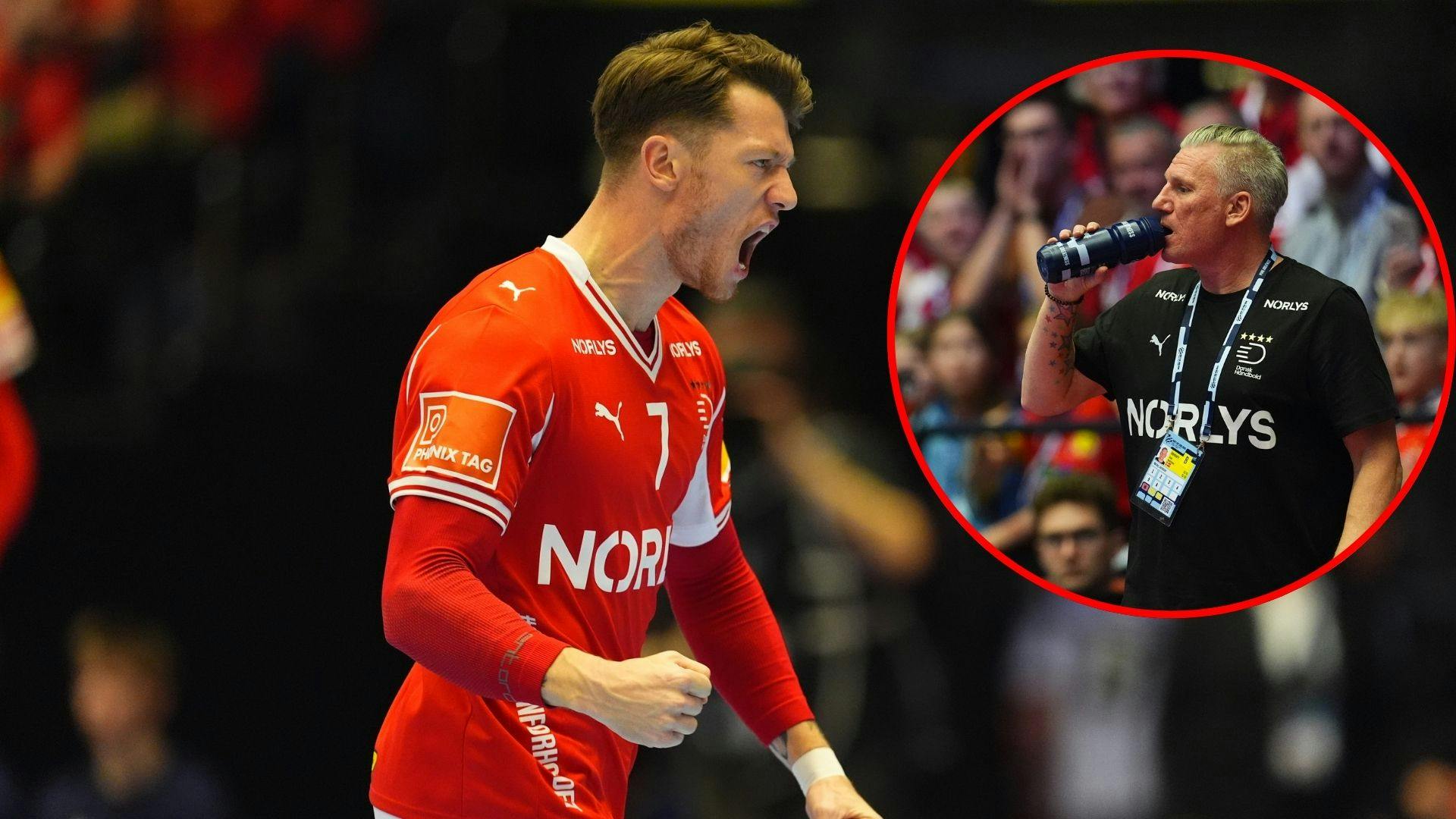 Efter en af Emil Jakobsens scoringer i går fik fløjspilleren smilt lidt ekstra ud til landstrænerne. Nu fortæller Nikolaj Jacobsen, hvad det gik ud på.