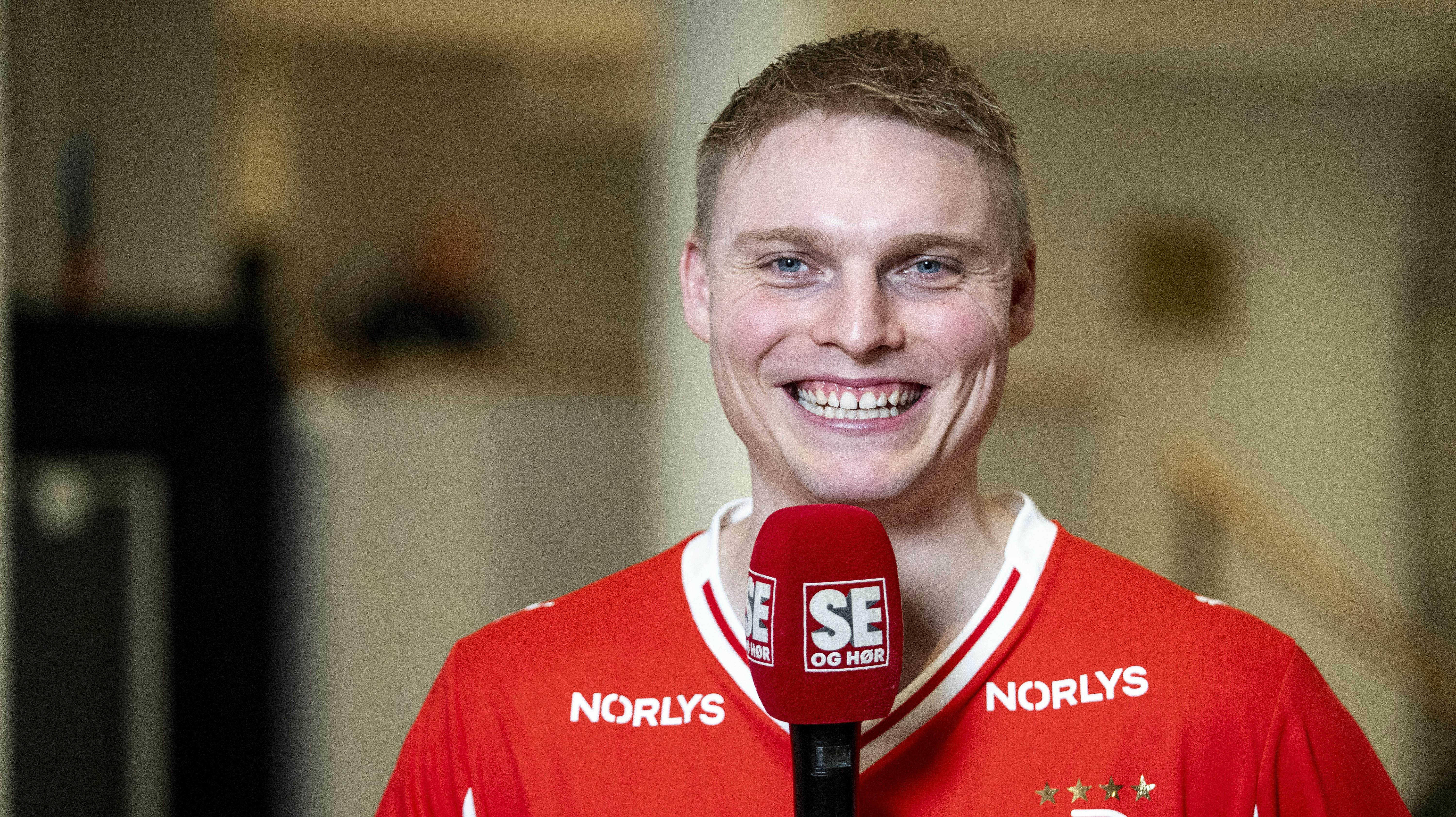 Emil Bergholt er lykkelig. 