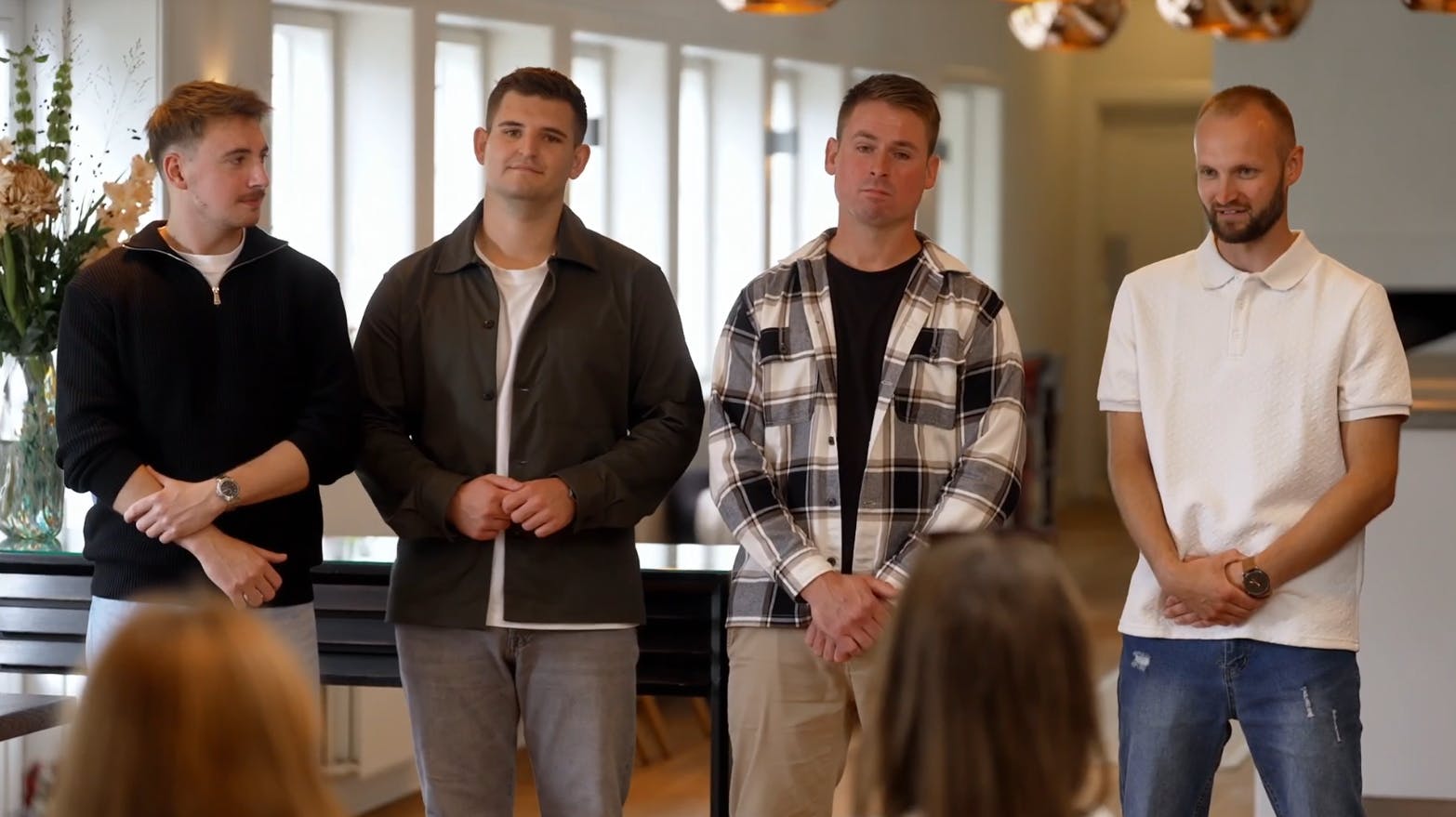 Samuel, Marcus, Brian og Christian, som er mellem 22 og 36 år, vil alle på date med Cecilie V. i "Kærlighed hvor kragerne vender".