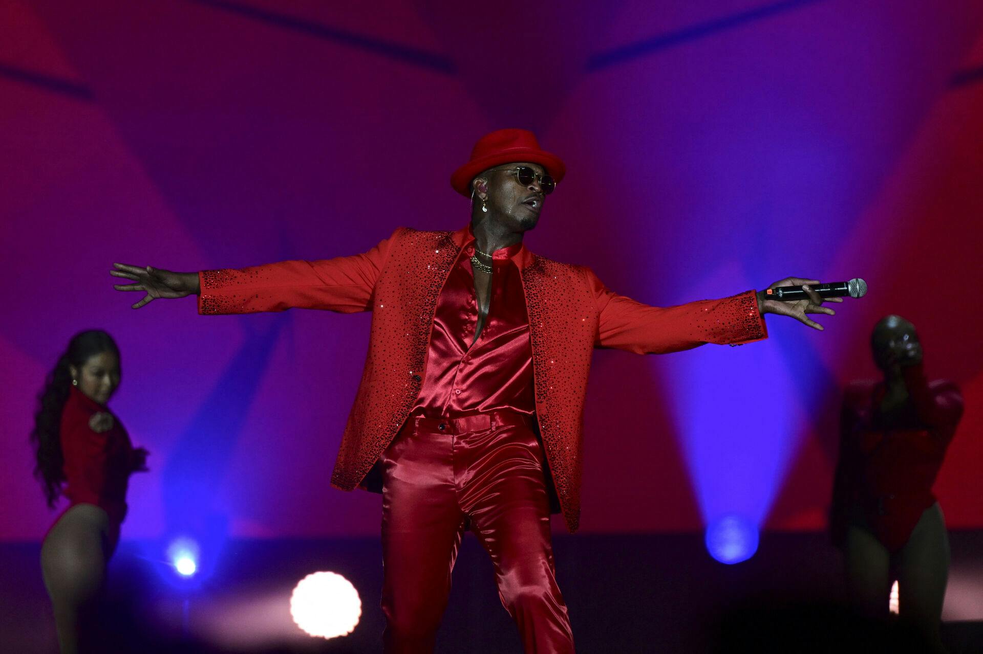 US singer Ne-Yo performs during the Rock in Rio music festival in the Rio 2016 Olympic Park in Rio de Janeiro, Brazil, on September 22, 2024.  Mauro PIMENTEL / AFP