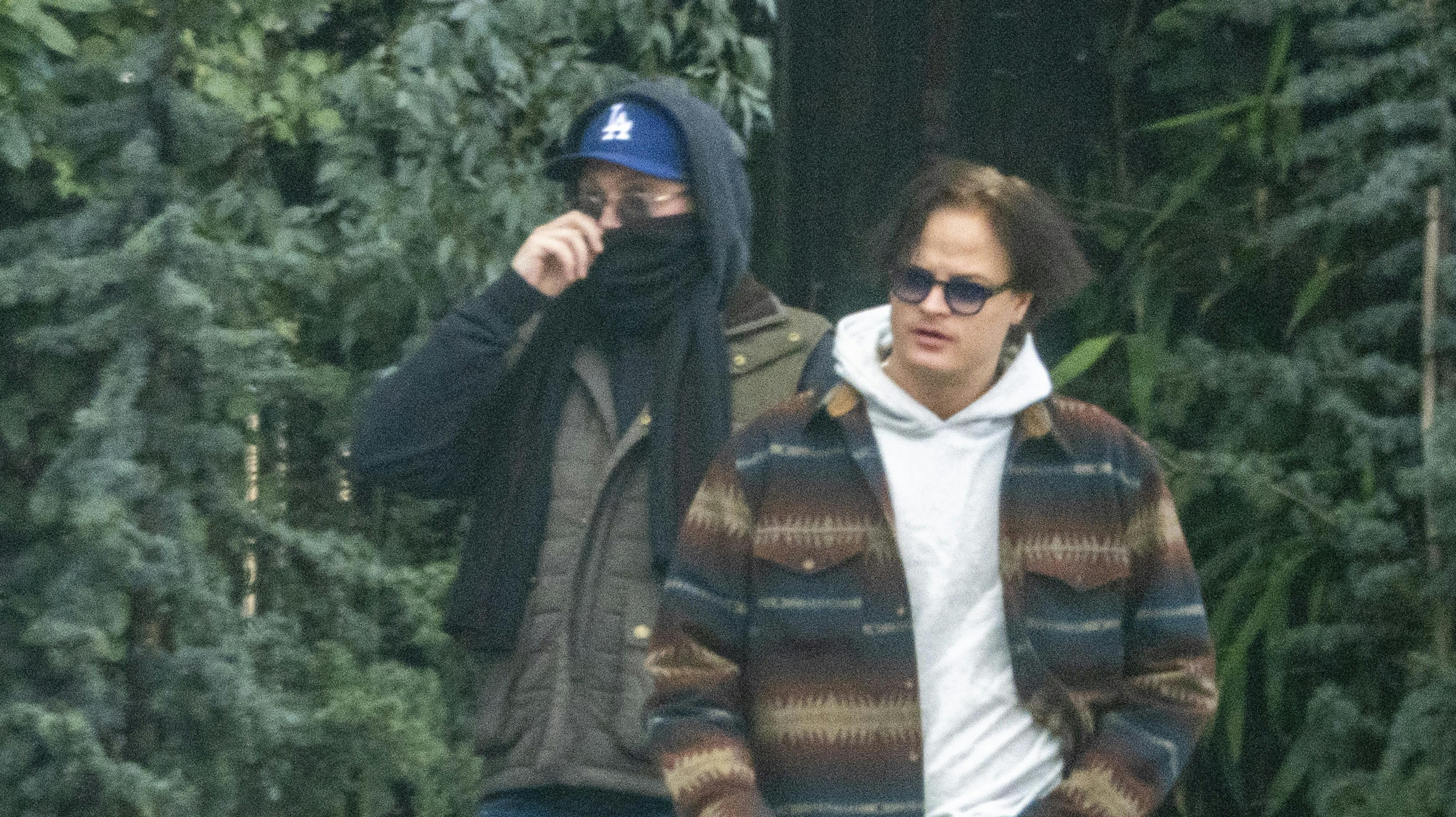 Marius Borg Høiby (th.) sammen med sin mystiske ven under besøget i København.