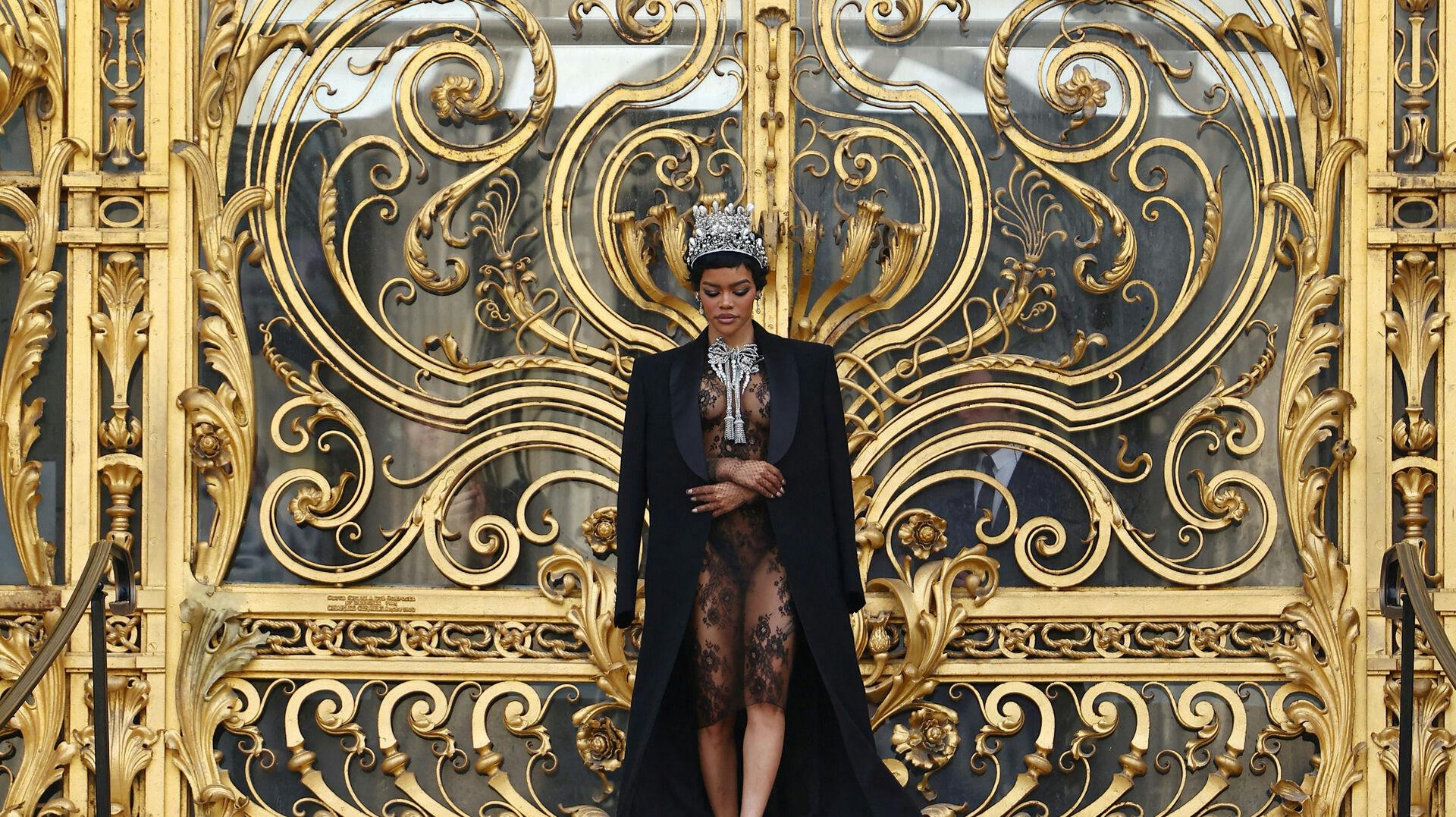 Teyana Taylor leaves after the Schiaparelli Haute Couture Spring/Summer 2026 collection show in Paris, France, January 26, 2026. REUTERS/Abdul Saboor