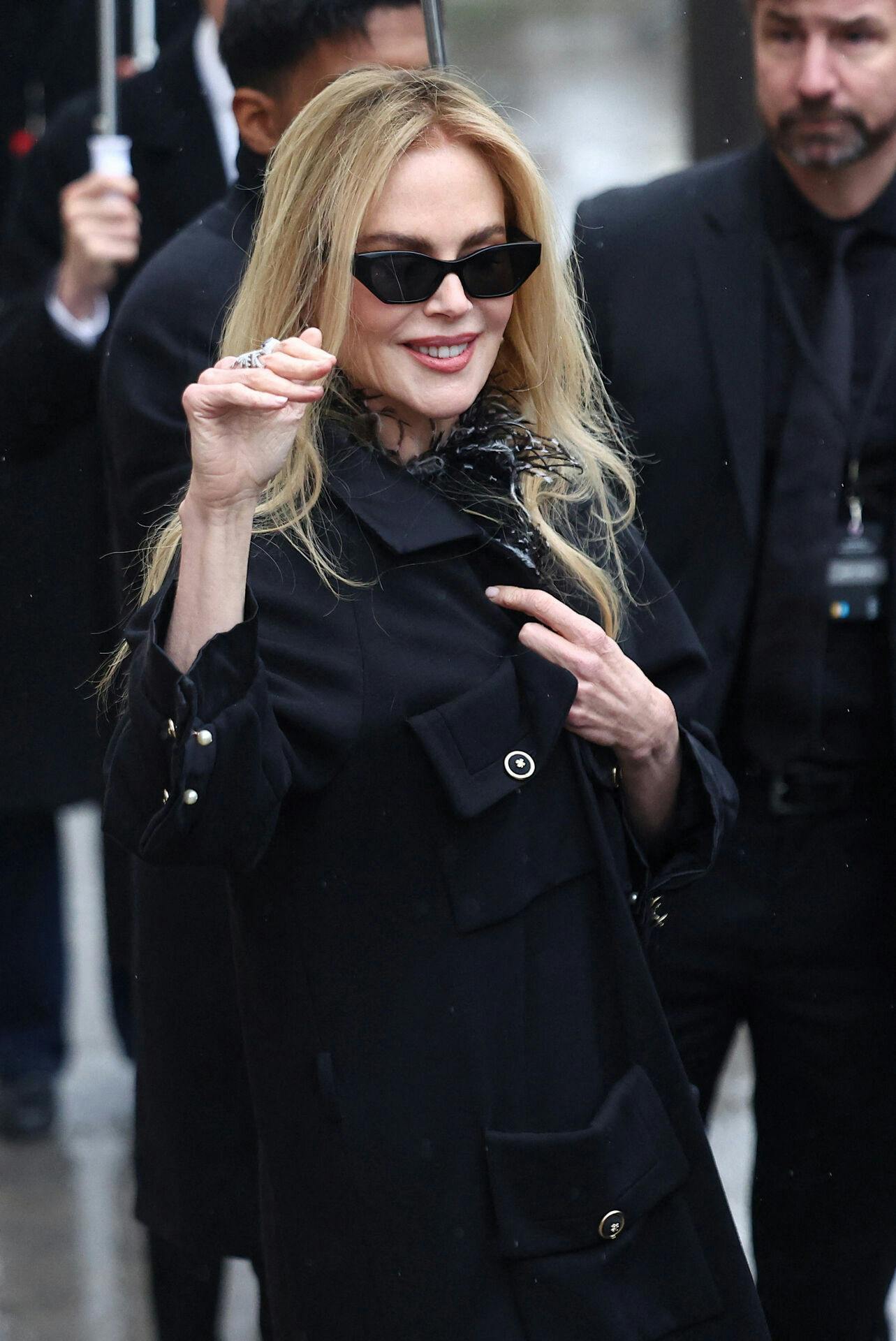 Nicole Kidman leaves after the Chanel Haute Couture Spring/Summer 2026 collection show in Paris, France, January 27, 2026. REUTERS/Abdul Saboor