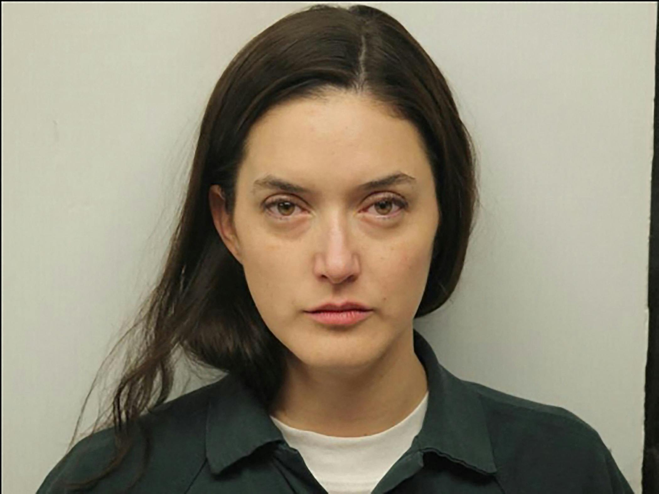 Here is Hailey Bieber's sister Ald and hurled a tampon at her. Alaia claims she was defending herself amid the furore but was arrested for simple assault, simple battery, battery and trespassing. She bonded out later that night after posing for this booking photo. 01 Mar 2024 Pictured: Alaia Baldwin Aronow. Photo credit: CCSO/MEGA TheMegaAgency.com +1 888 505 6342 (Mega Agency TagID: MEGA1104627_001.jpg) [Photo via Mega Agency]