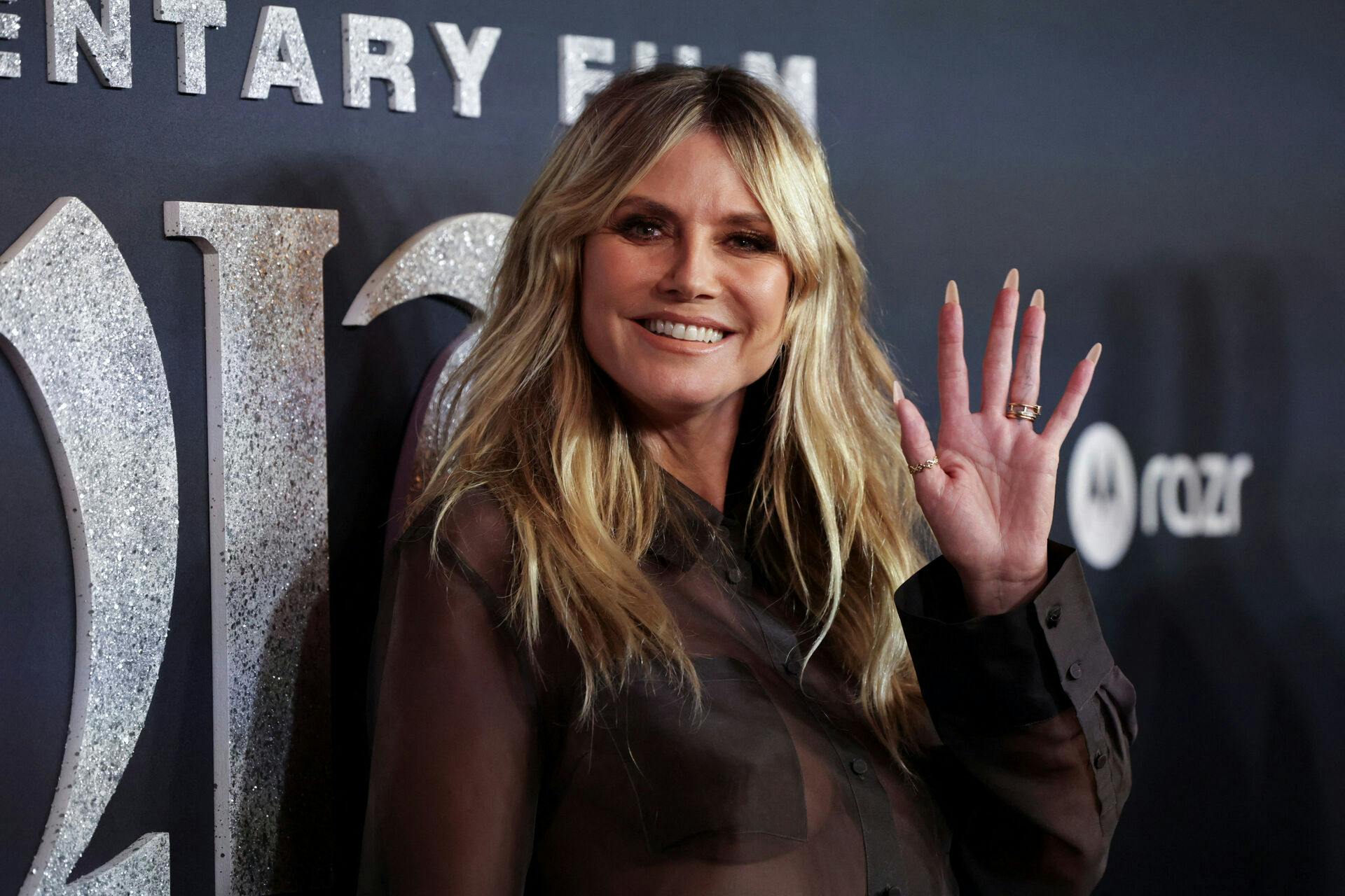 SENSITIVE MATERIAL. THIS IMAGE MAY OFFEND OR DISTURB Heidi Klum attends a premiere for the documentary "Infinite Icon: A Visual Memoir" in Los Angeles, California, U.S., January 20, 2026. REUTERS/Mario Anzuoni