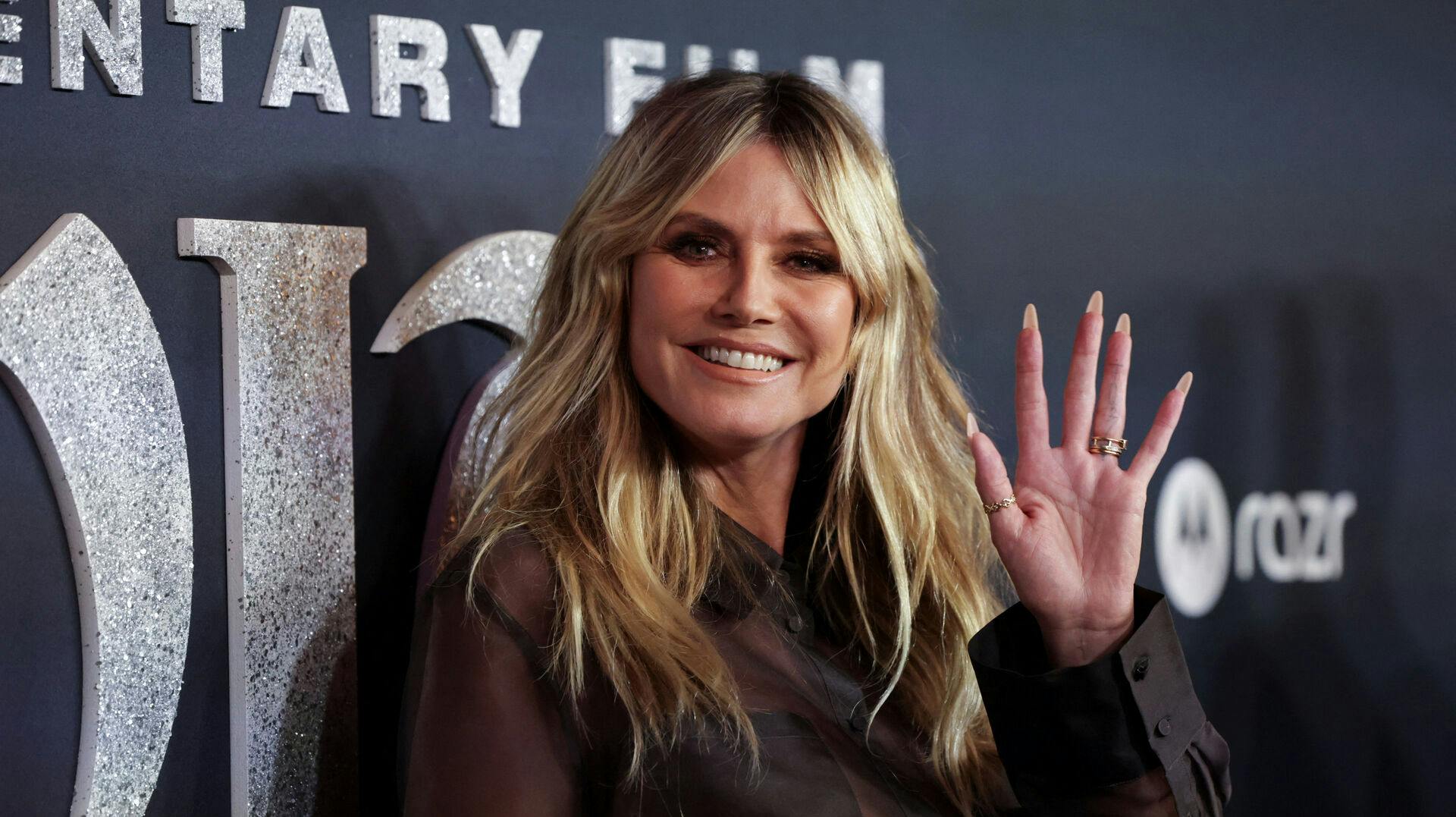 SENSITIVE MATERIAL. THIS IMAGE MAY OFFEND OR DISTURB Heidi Klum attends a premiere for the documentary "Infinite Icon: A Visual Memoir" in Los Angeles, California, U.S., January 20, 2026. REUTERS/Mario Anzuoni